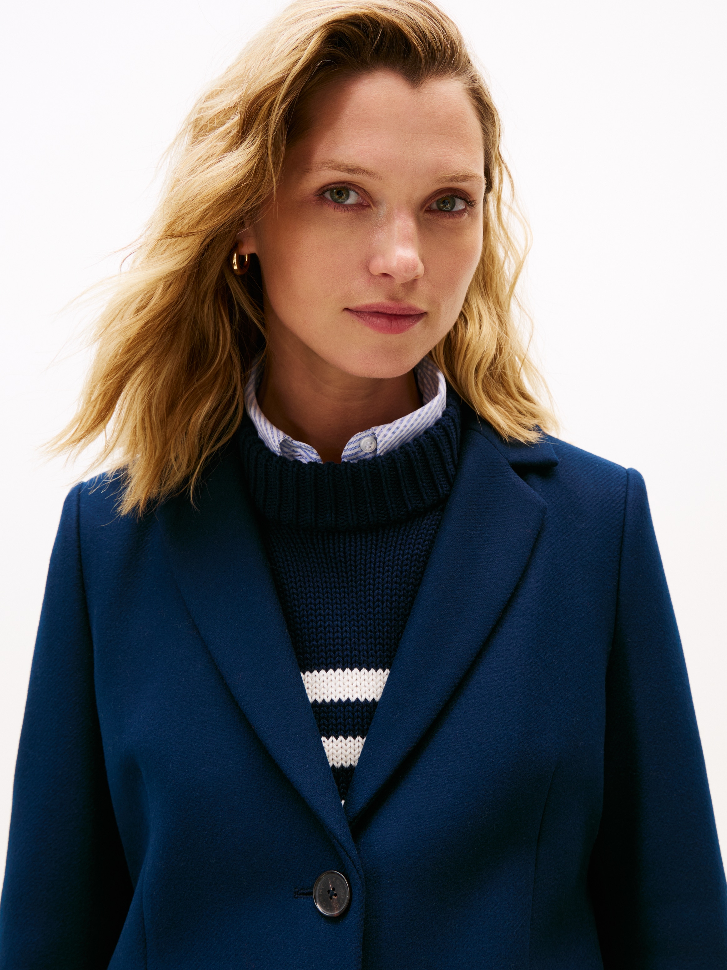 Tommy Hilfiger Langmantel "CLASSIC SB WOOL REG COAT" mit Wolle und Kaschmir günstig online kaufen