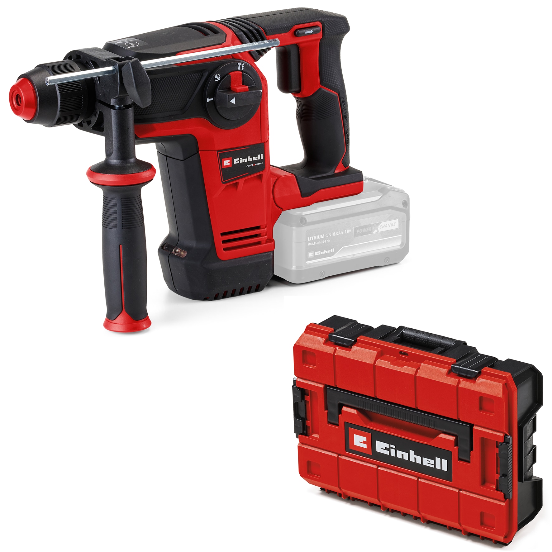 Einhell Akku-Bohrhammer "Â"TP-HD 18/26 Li BL - SoloÂ"", Power X-Change, ohne Akku und Ladegerät, Inkl. Aufbewahrungskoff