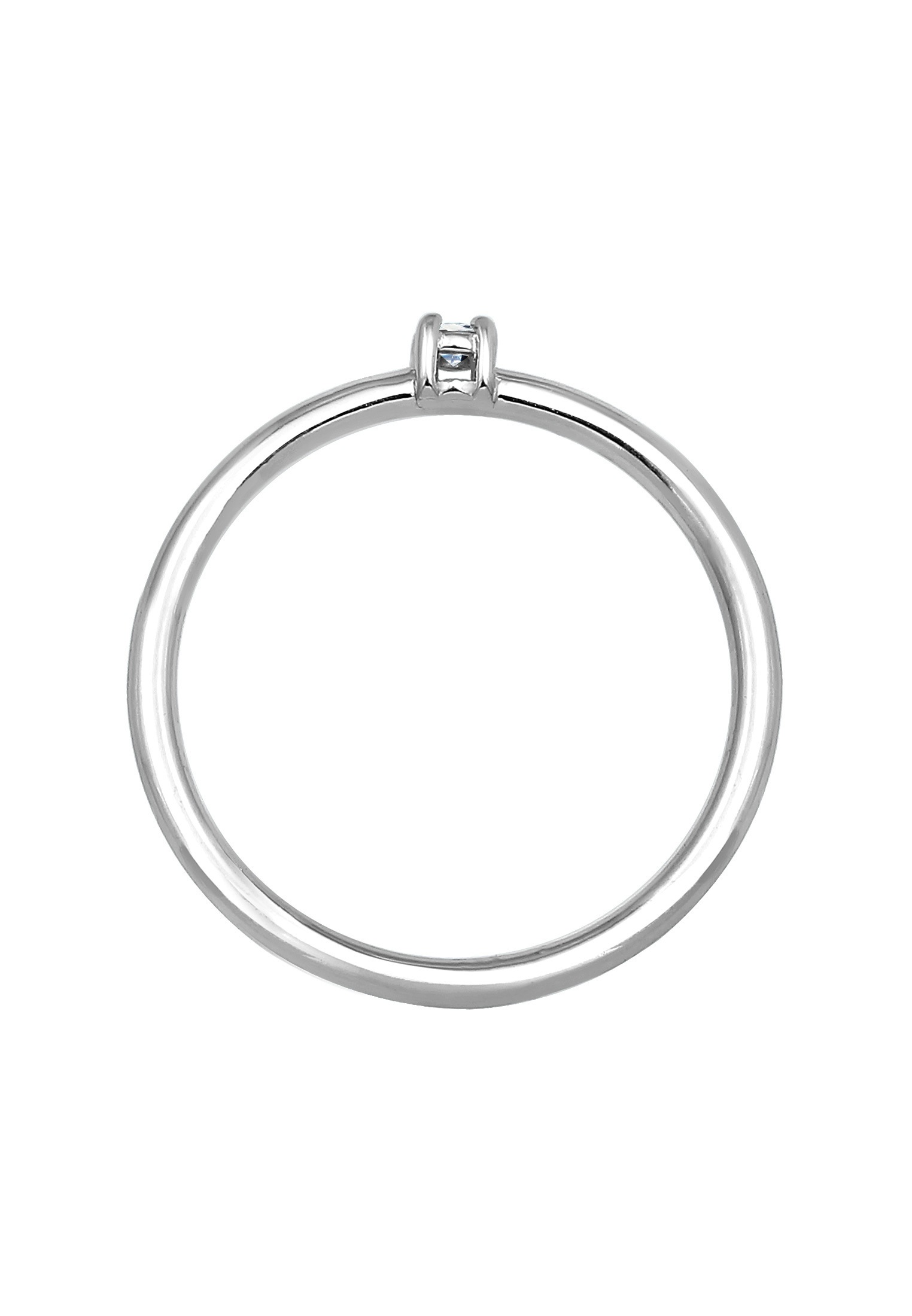 Elli DIAMONDS Verlobungsring »Verlobung Solitär Diamant (0.03 ct.) 585 Weißgold«