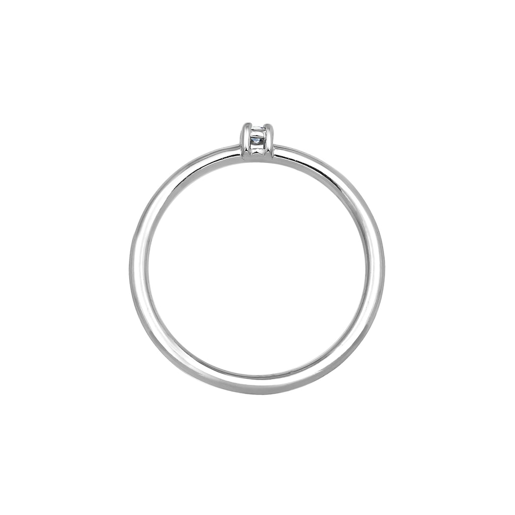 Elli DIAMONDS Verlobungsring »Verlobung Solitär Diamant (0.03 ct.) 585 Weißgold«