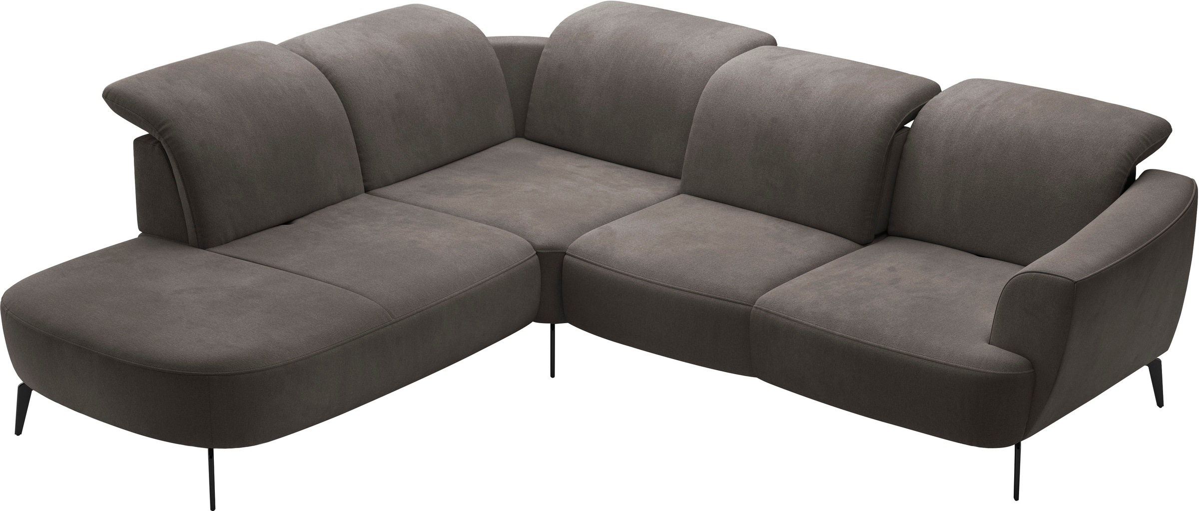 sit&more Ecksofa »Zoe«, ink.Sitztiefenverstellung, wahlweise mit Kopfteilverstellung