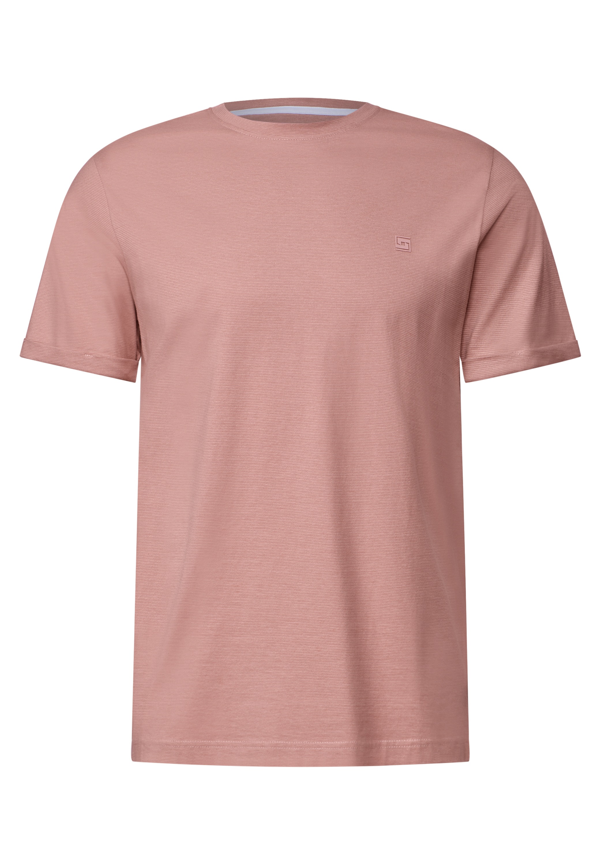STREET ONE MEN T-Shirt, mit Streifen-Struktur