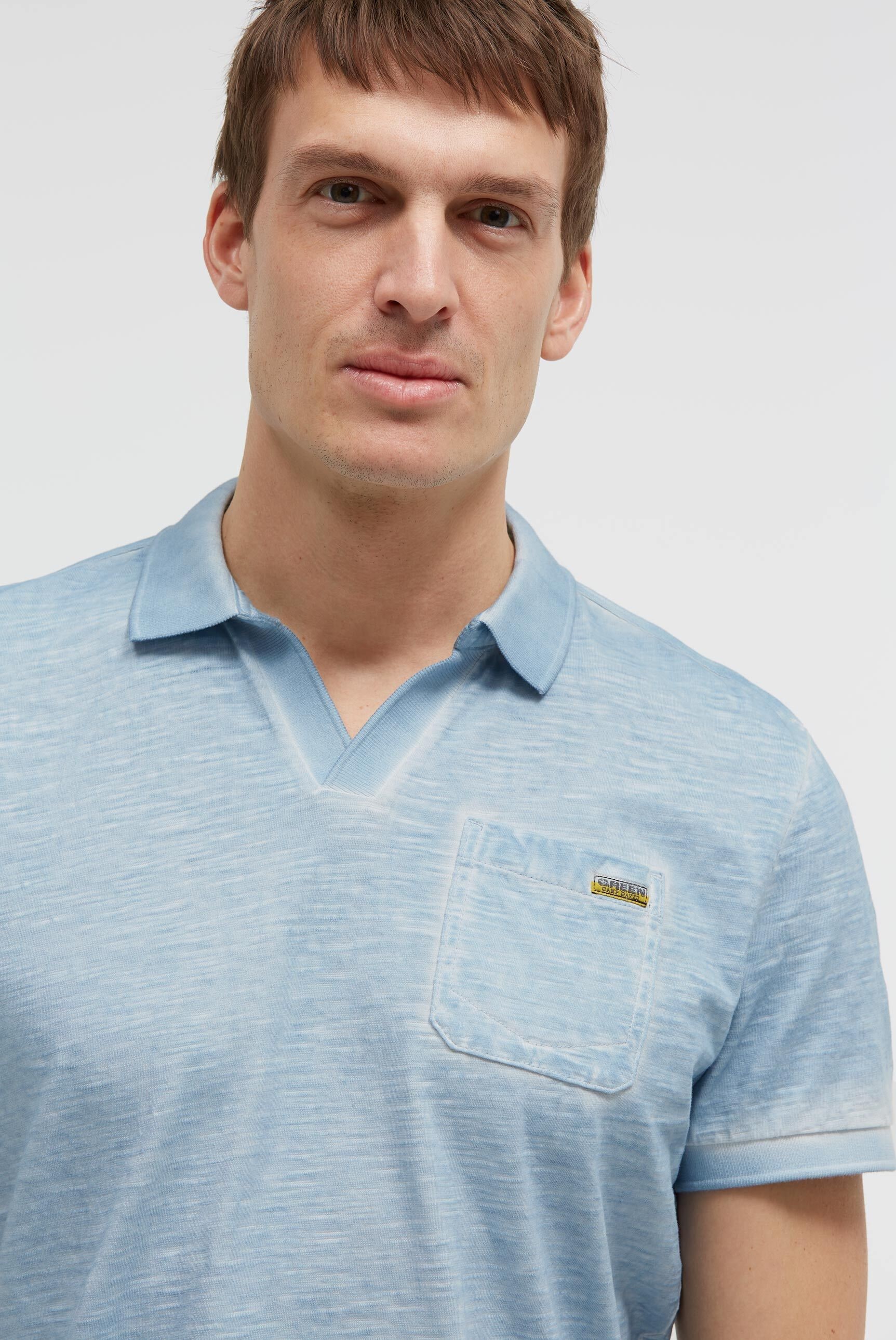 CAMP DAVID Poloshirt mit Seitenschlitze