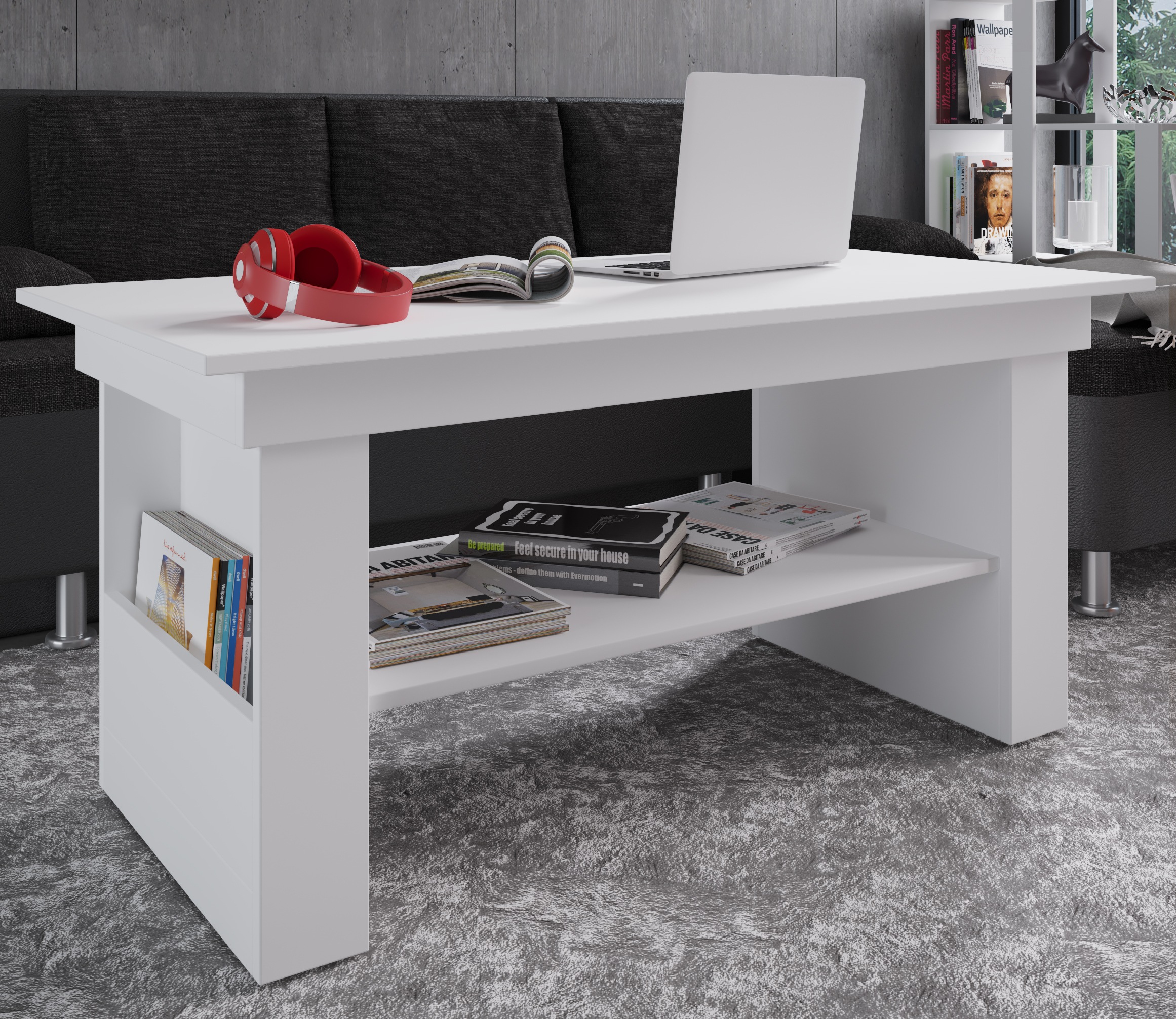 Thumbnail - VCM Couchtisch "Holz Sofatisch Couchtisch Wohnzimmertisch Kobila" 1 Stk. tlg.