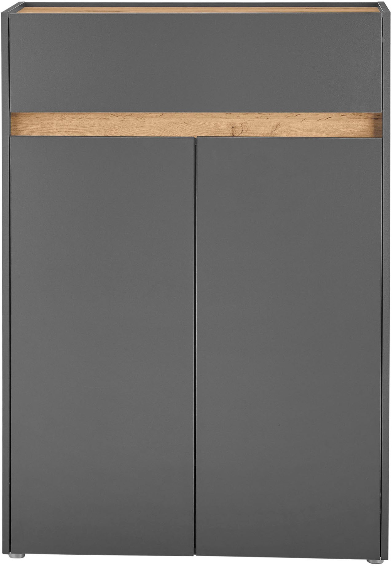INOSIGN Schuhschrank »City/Giron, modernes Schuhregal, Schrank für 16 Schuhe, Schuhkommode«, eine Schublade und vier Schuhfächer, viel Stauraum, 93 cm breit