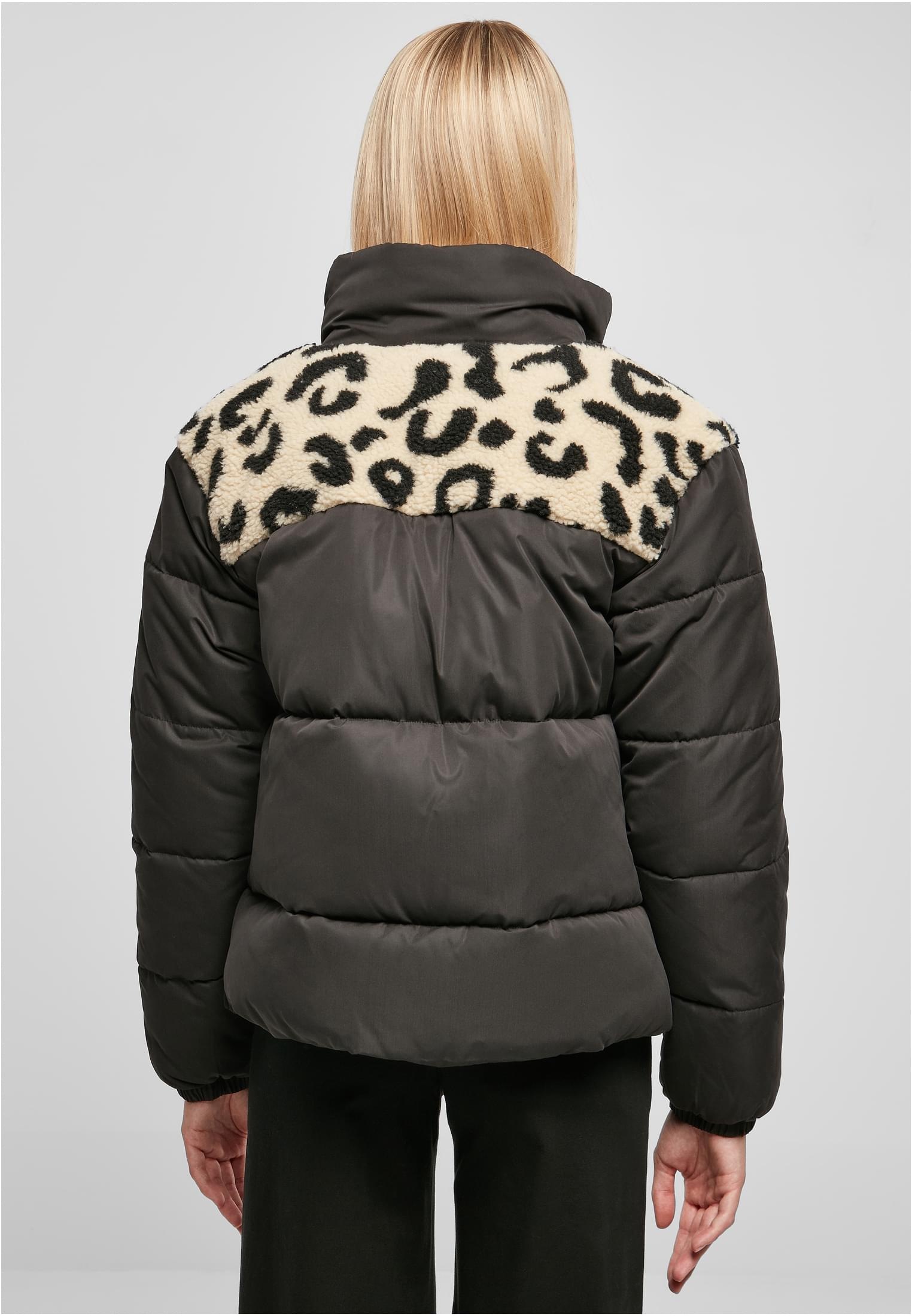 BAUR »Damen AOP Mixed ohne kaufen Puffer St.), | URBAN (1 CLASSICS Kapuze Ladies Sherpa Jacket«, Winterjacke