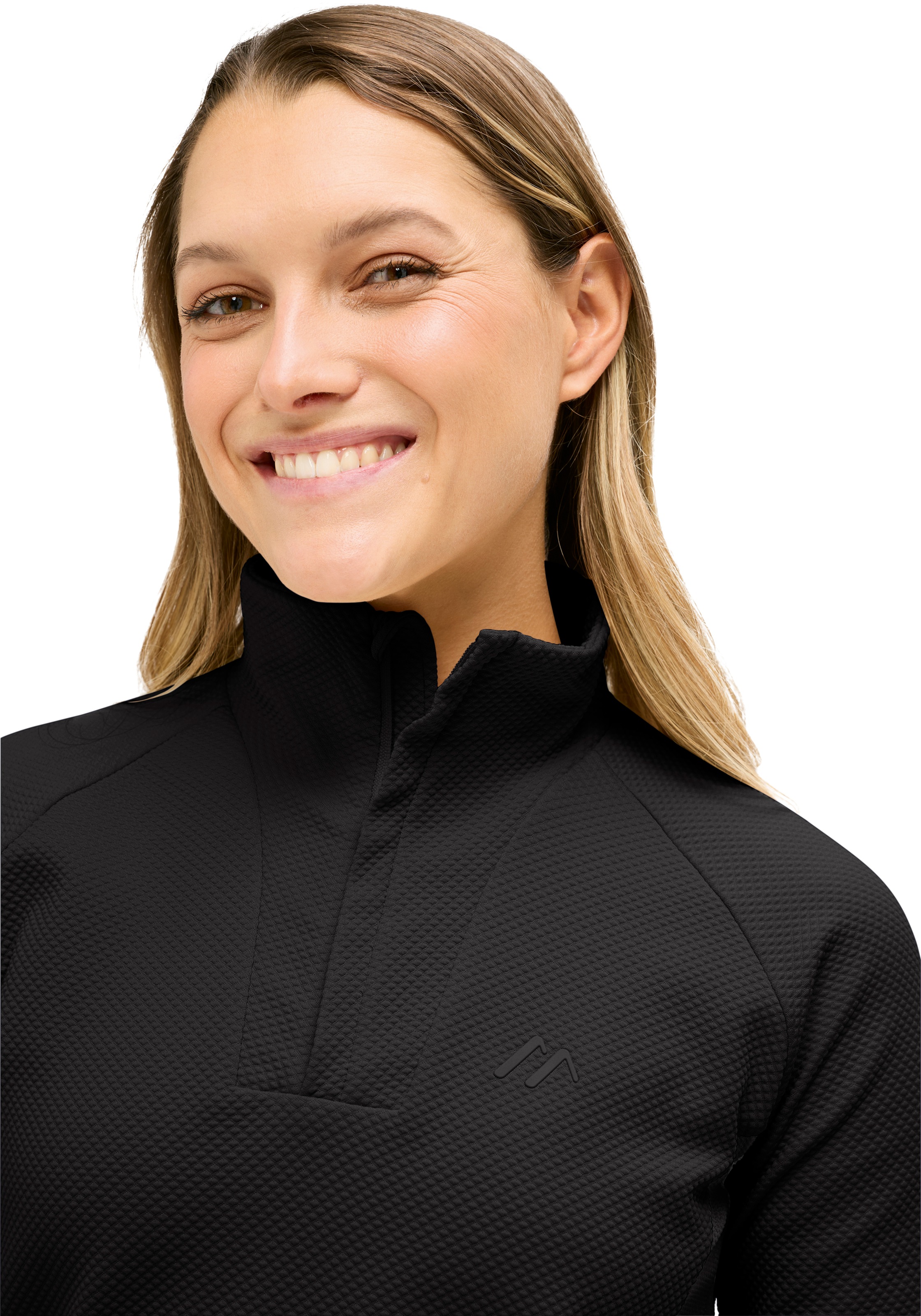 Maier Sports Fleecepullover »Rogla HZ W«, Damen Fleece Midlayer, atmungsaktiv und schnelltrocknend
