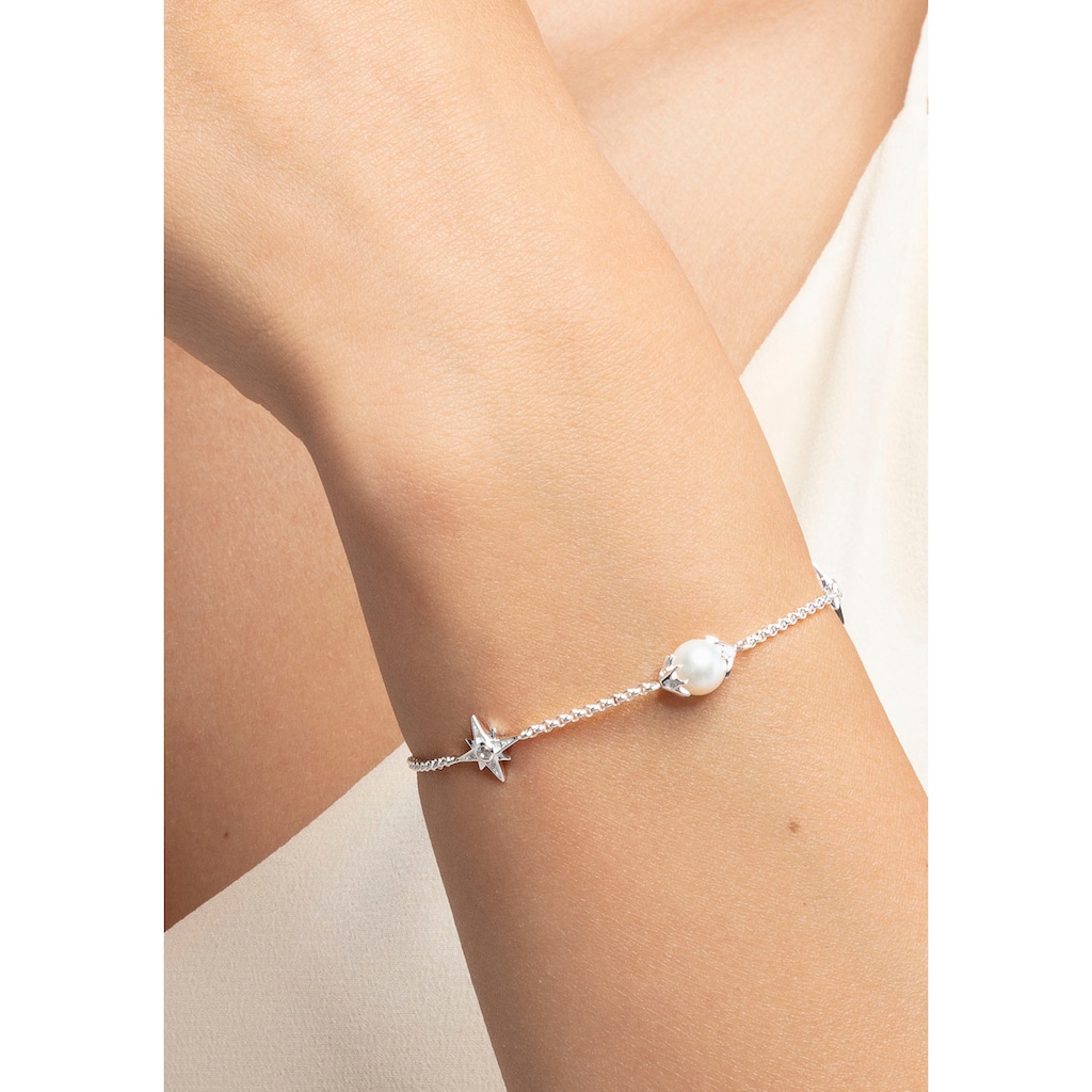 THOMAS SABO Perlenarmband »Perle mit Sternen silber, A1978-167-14-L19V«