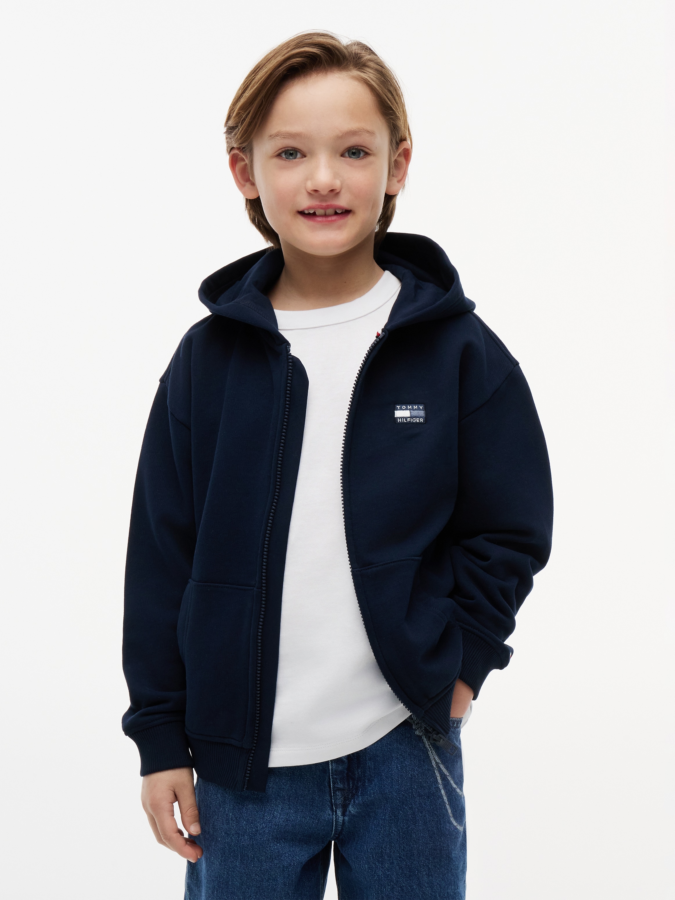 Tommy Hilfiger Kapuzensweatjacke Kinder bis 16 Jahre