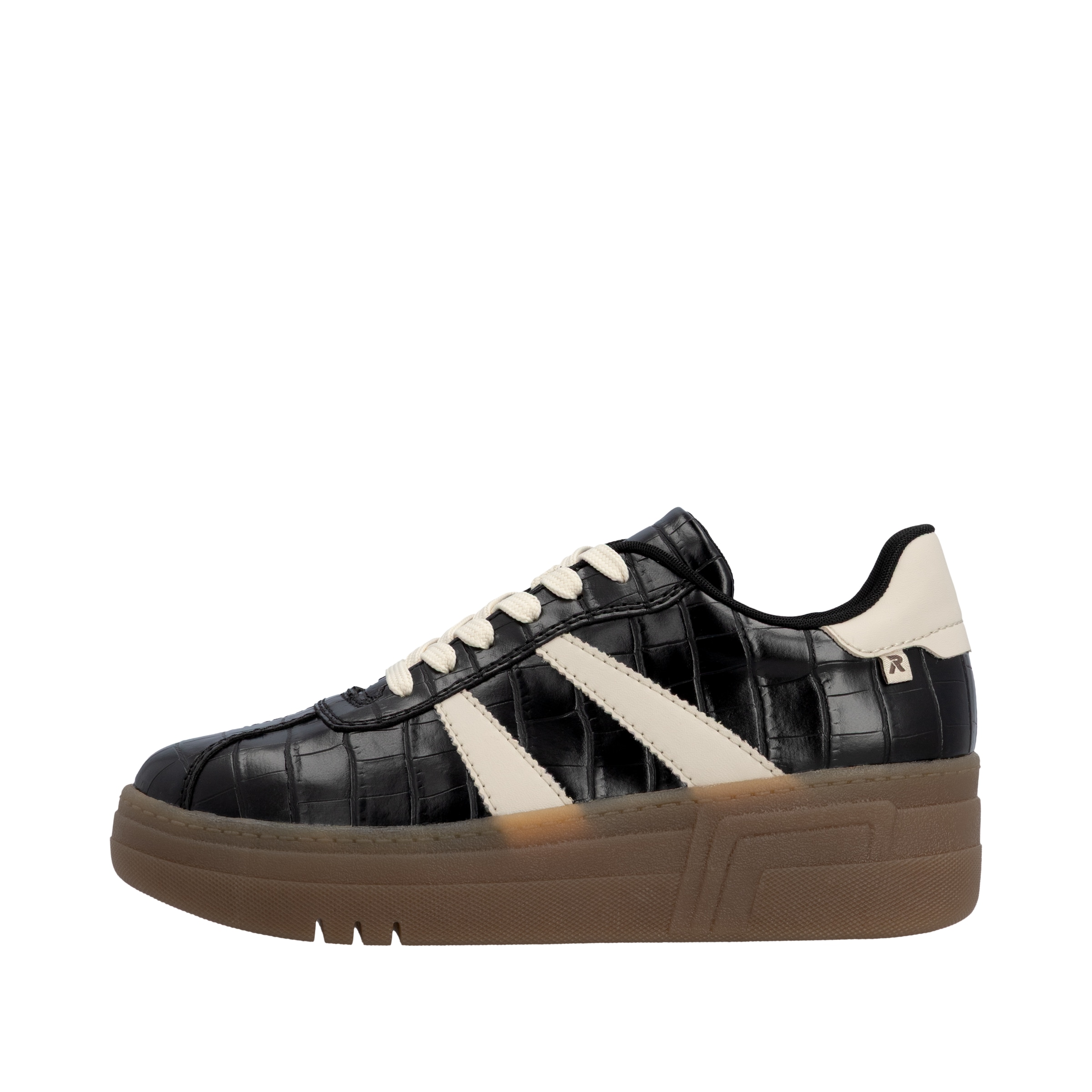 Rieker Plateausneaker  Basket-Sneaker, Retro-Sneaker, Schnürschuh mit weichem Schaftrand