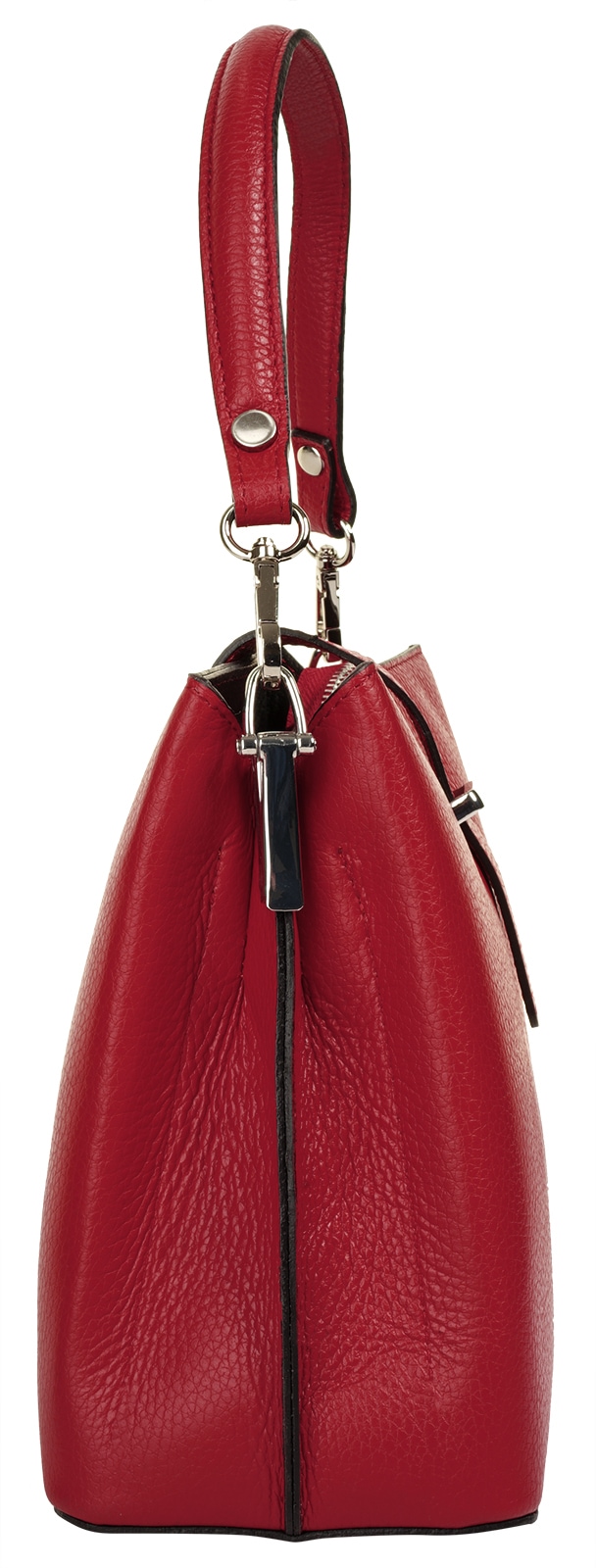 Cluty Henkeltasche, echt Leder, Made in Italy