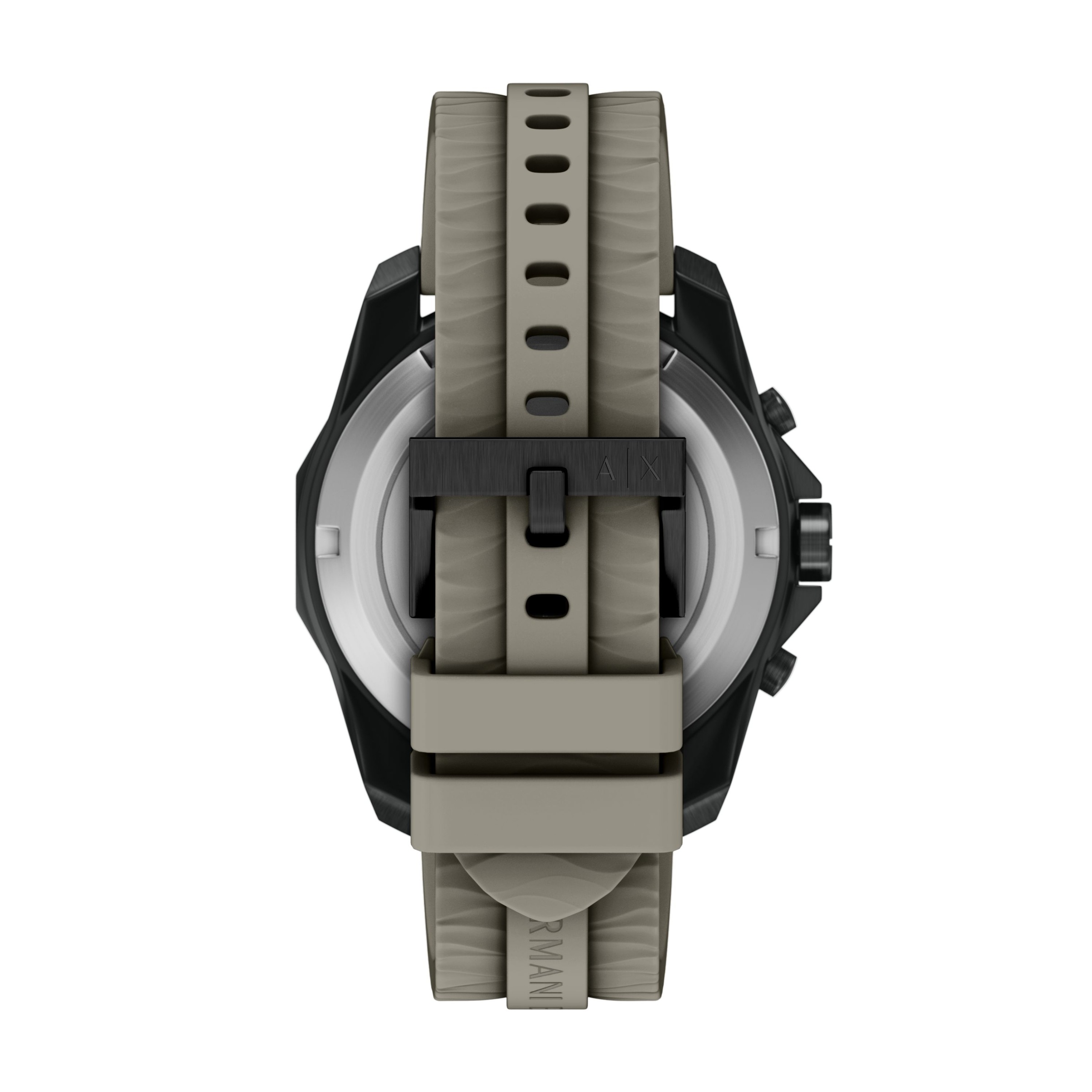 ARMANI EXCHANGE Chronograph Quarzuhr, Armbanduhr, Herrenuhr, Silikonarmband, analog, Tag