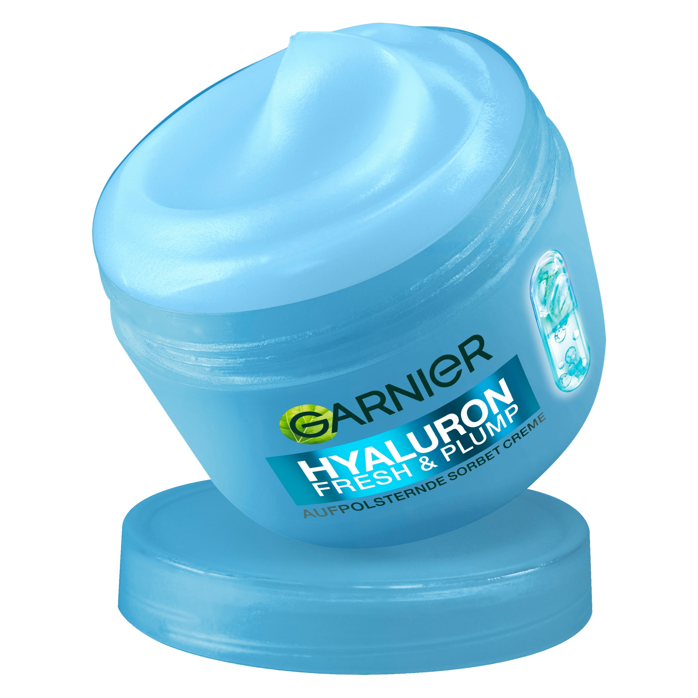 GARNIER Feuchtigkeitscreme »FRESH & PLUMP HYALURON SORBET CREME« mit Hyaluronsäure, leichte Sorbet-Textur, zieht schnell ein
