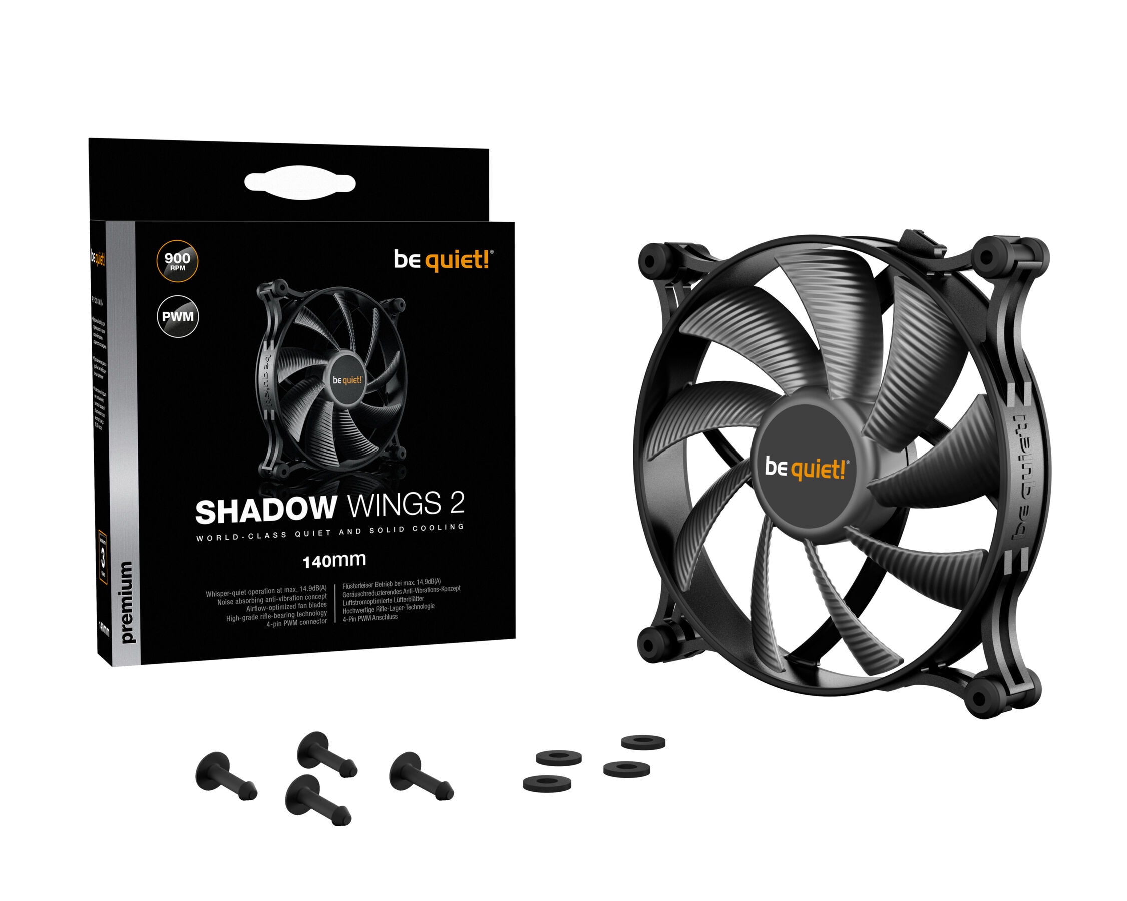 be quiet! Gehäuselüfter »Shadow Wings 2 140mm PW...