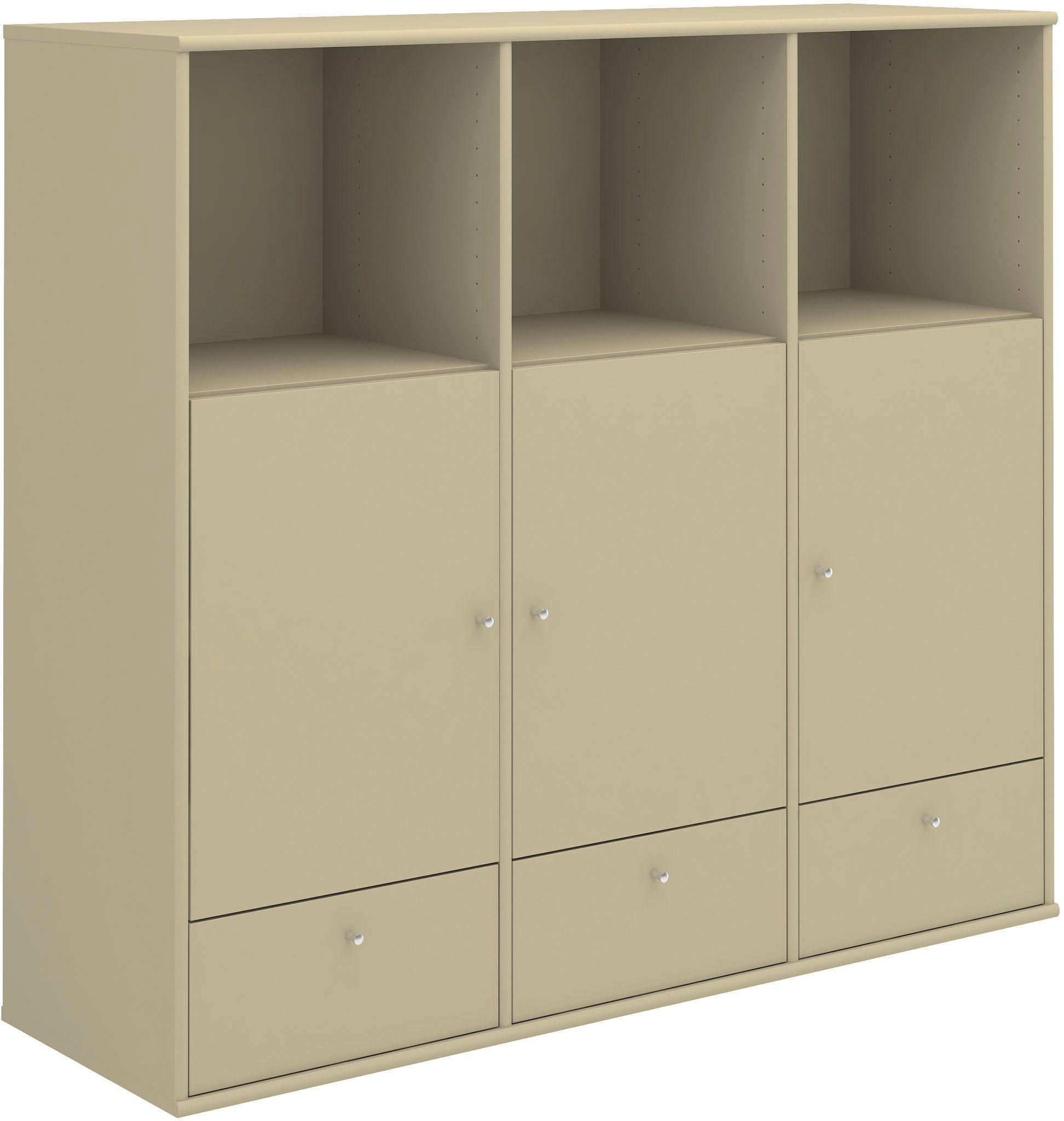 Highboard Schubladen, Hochschrank«, Hochkommode, und BAUR Designmöbel mit Hammel 133cm, Breite: anpassungsbar Türen Furniture »Mistral |