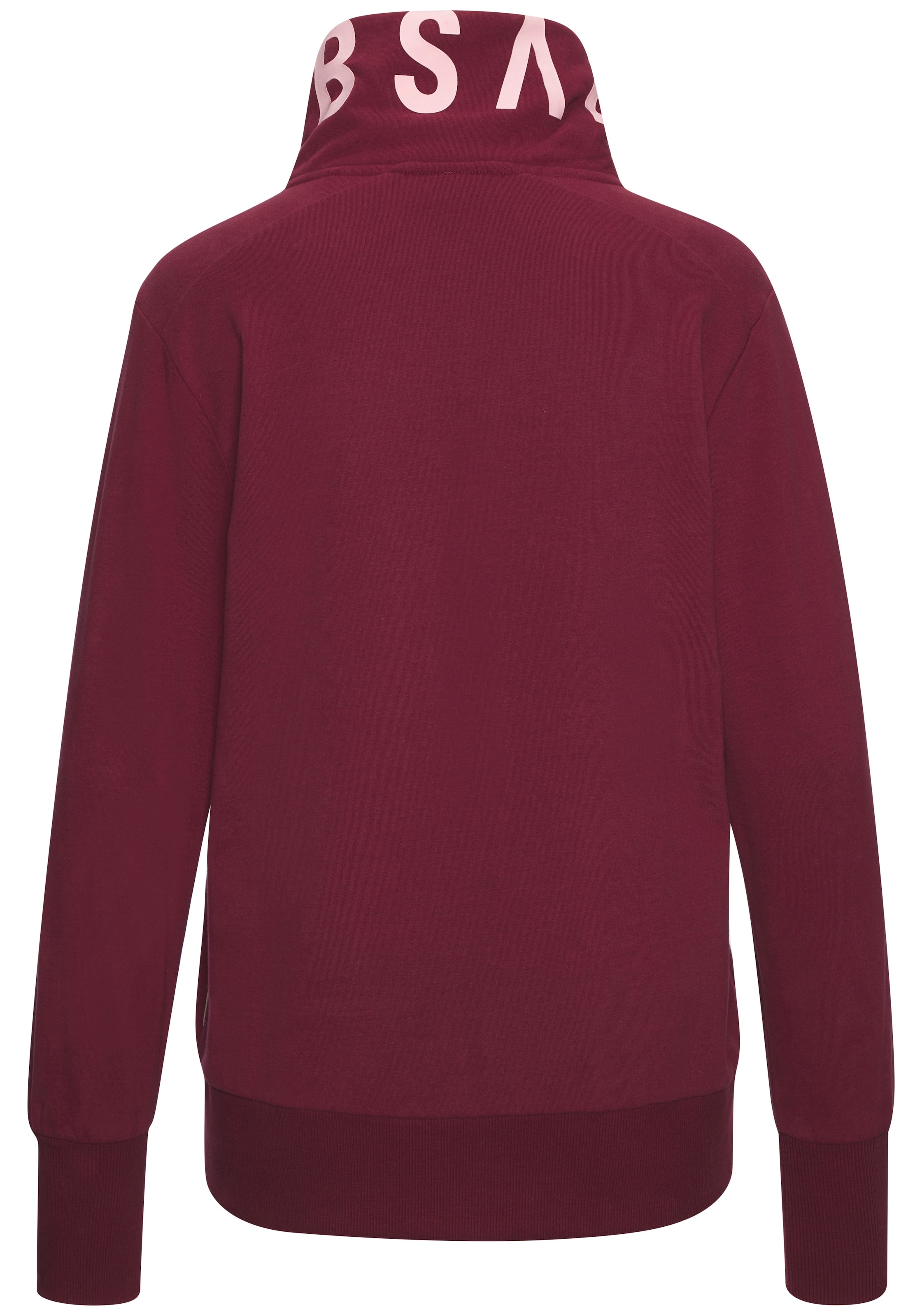 Elbsand Sweatjacke »Alvis«, mit Logodruck am Kragen, bequeme Freizeitjacke