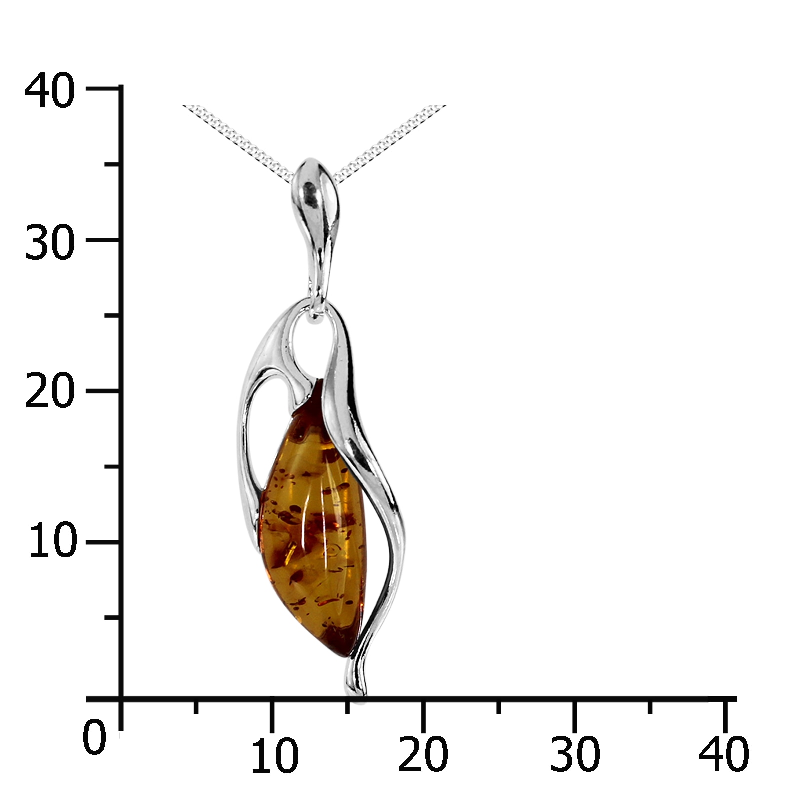 OSTSEE-SCHMUCK Kette mit Anhänger »- Balea - Silber 925/000 - Bernstein«