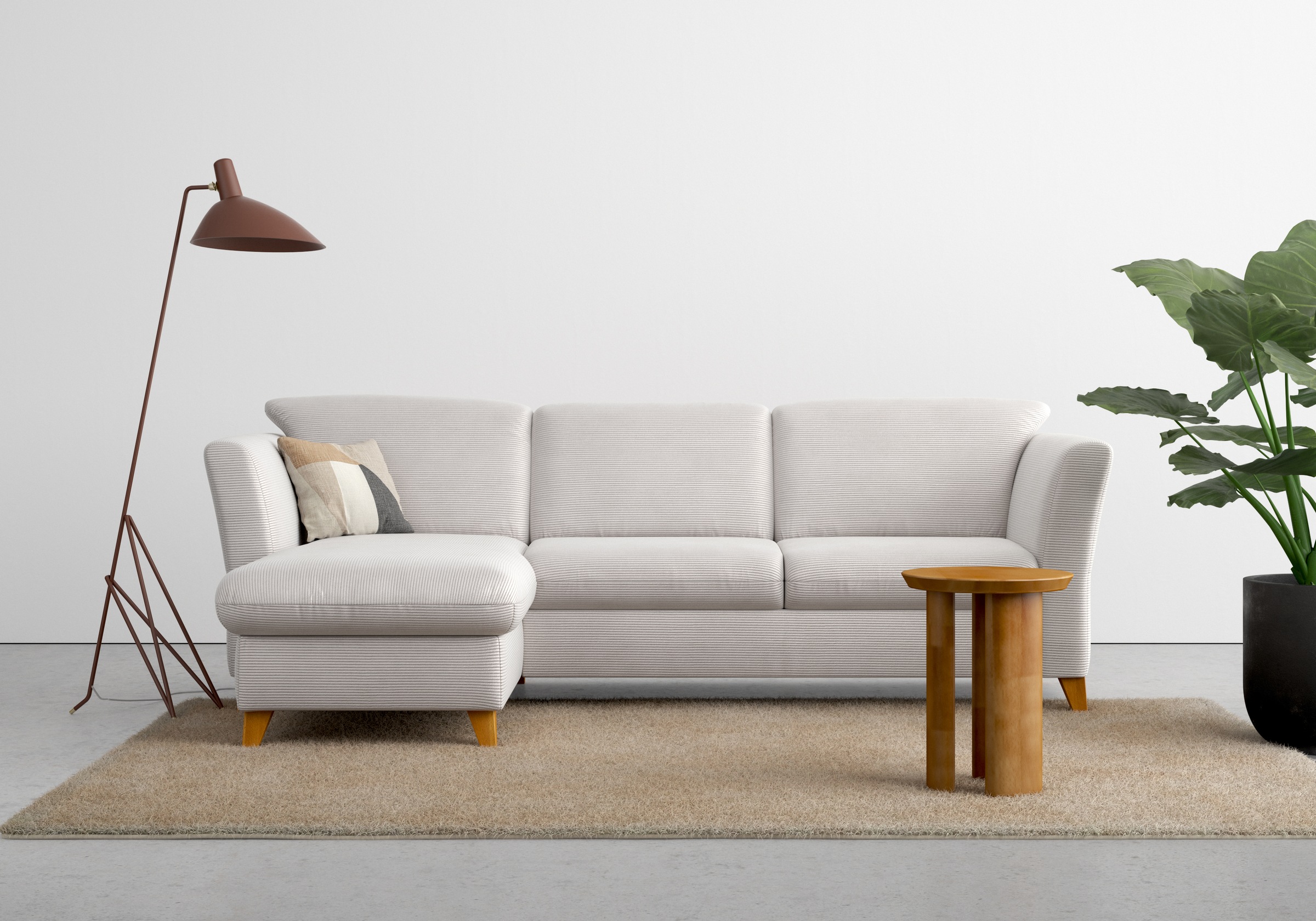 Home affaire Ecksofa »Trelleborg L-Form«, wahlweise mit Bettfunktion und Bettkasten, inkl. Federkern-Polsterung