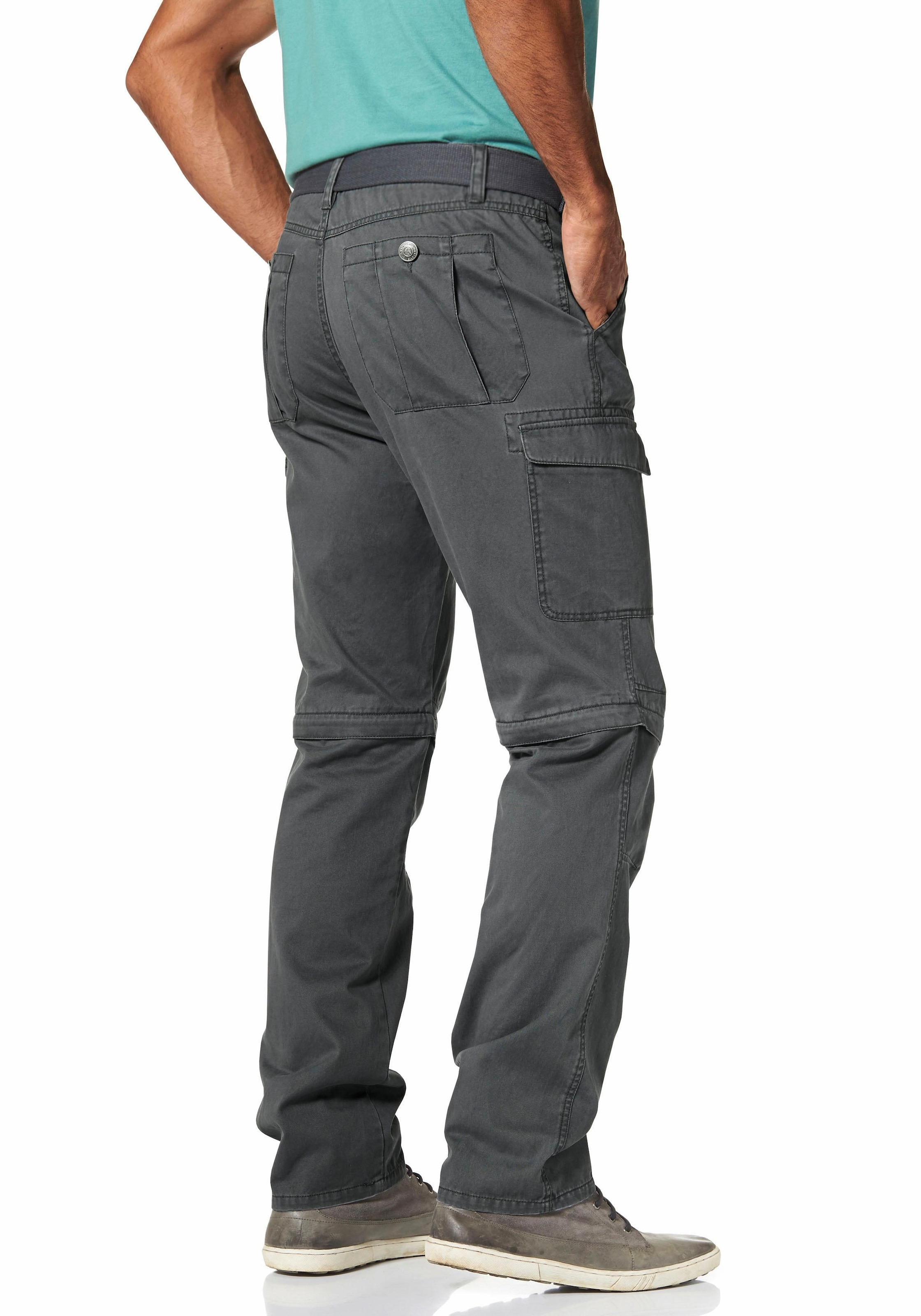 Mans World Cargohose, (Set, mit Gürtel), mit Zip-Off Funktion günstig online kaufen