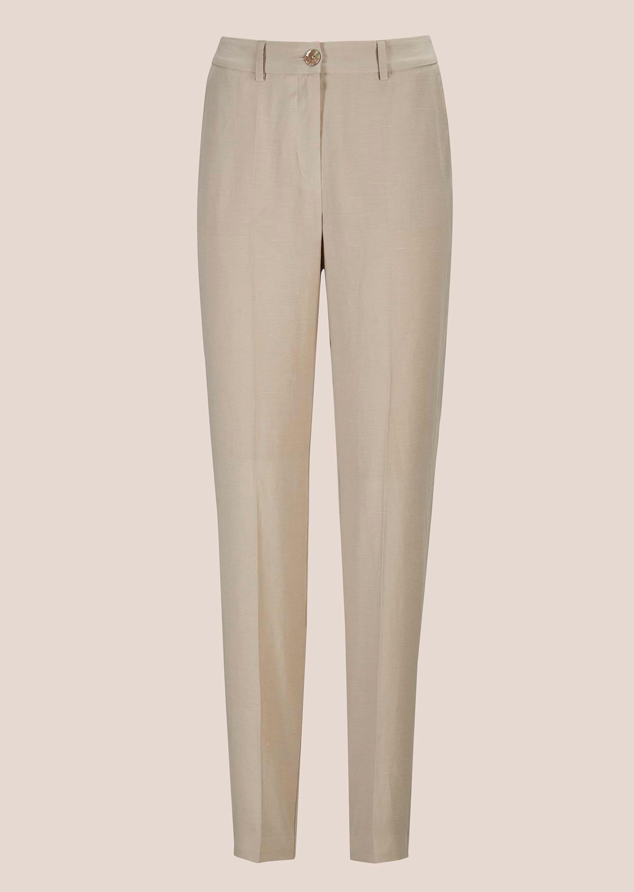 MADELEINE Bügelfaltenhose "Leinenhose Schlichte Stoffhose mit Bügelfalten"