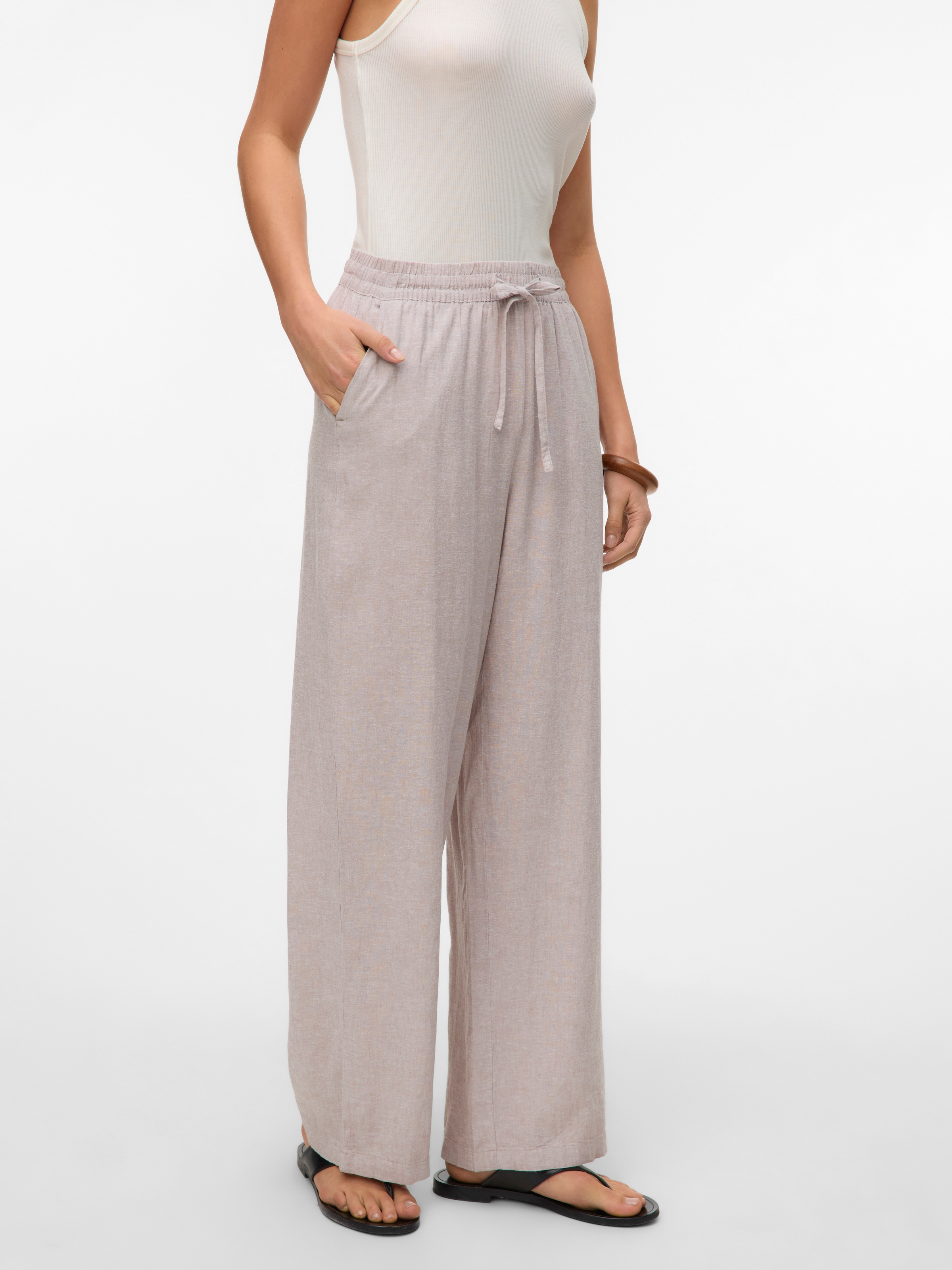 Vero Moda Schlupfhose »VMLINN LINEN PANTS WVN NOOS«, Sommerhose