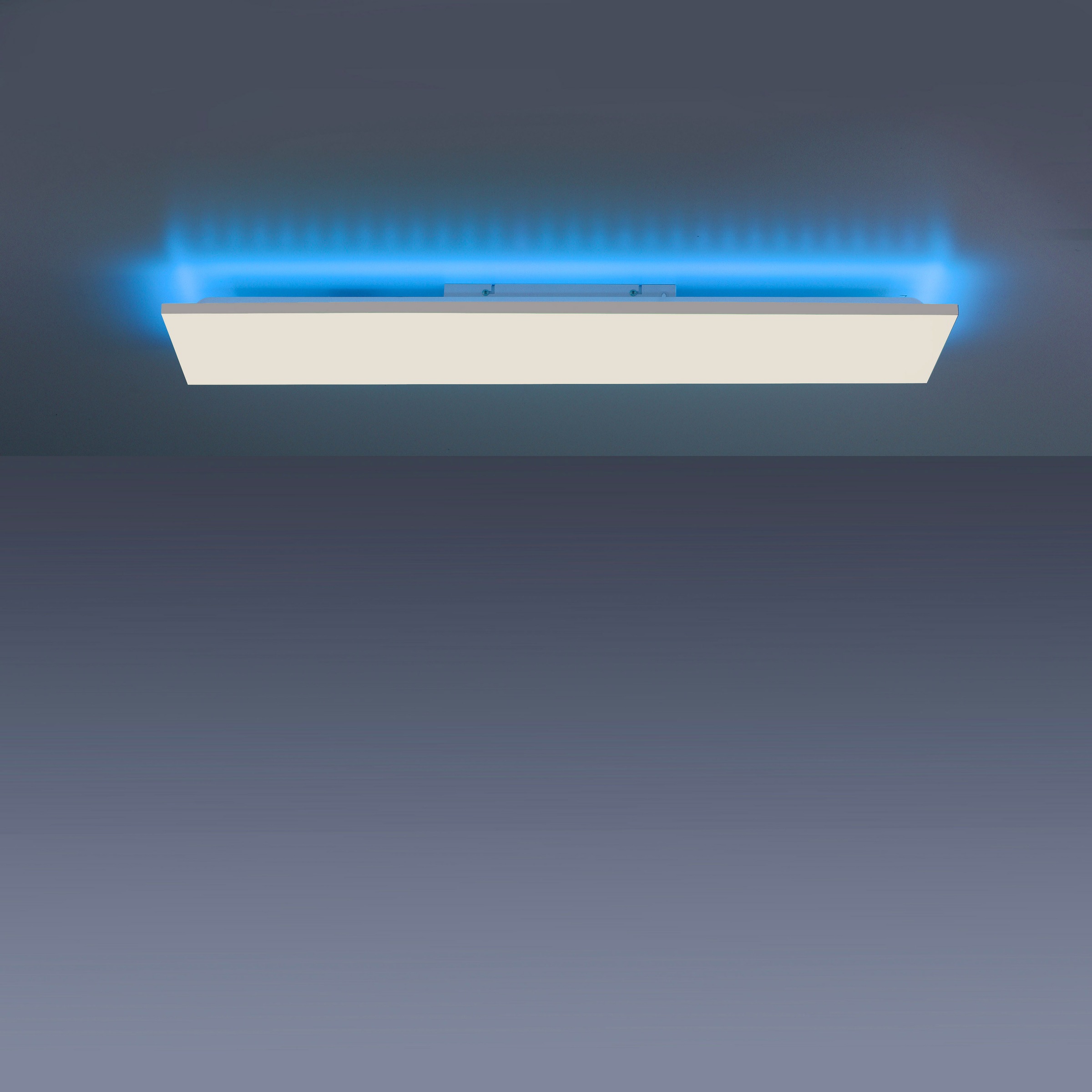 my home LED Deckenleuchte »Floki«, 2 flammig-flammig, rahmenlos, mit CCT 27W+3W Rainbow RGB, 100x25cm