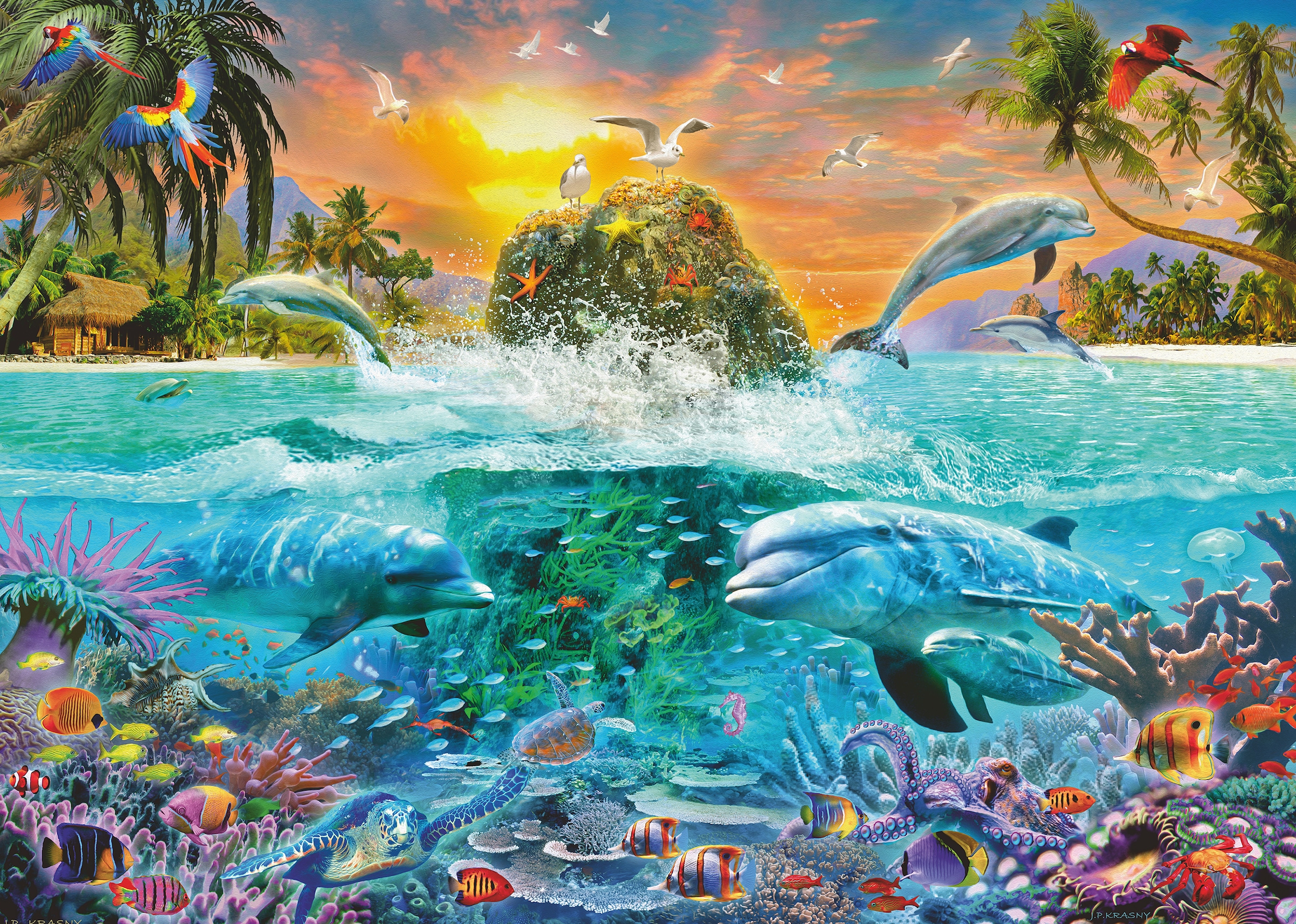 Ravensburger Puzzle »Die Unterwasserinsel«, Made in Germany
