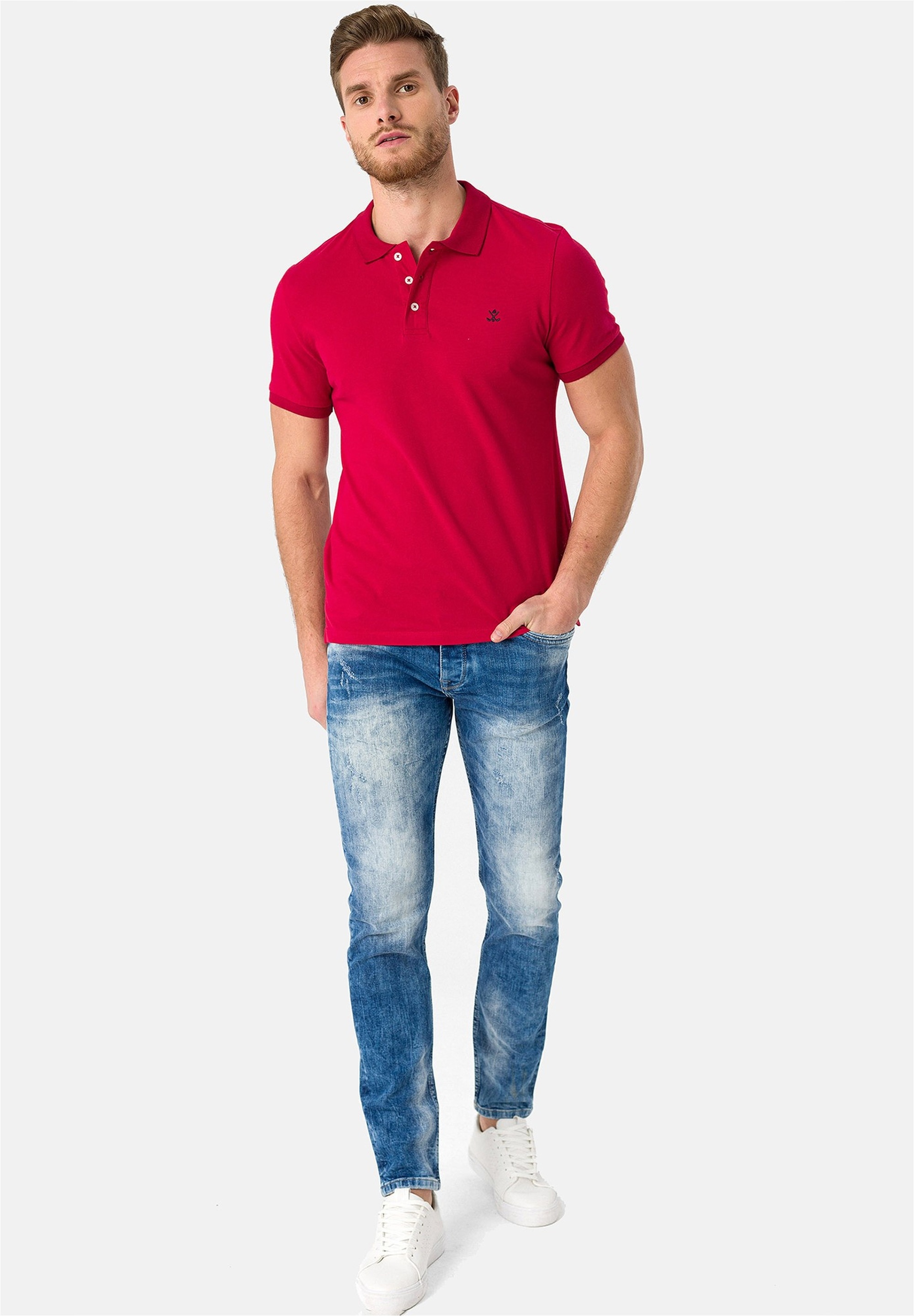 SIR RAYMOND TAILOR Poloshirt »Wheaton«, (1 tlg.), mit klassischem Kragen und kurzer Knopfleiste