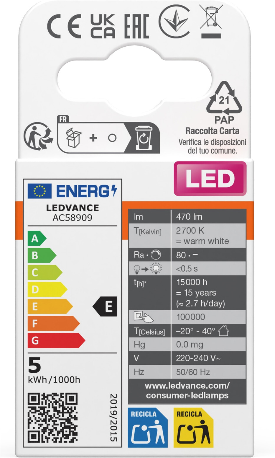 Osram LED-Leuchtmittel »LED PIN Lampe« G9 2 Stk. Warmweiß