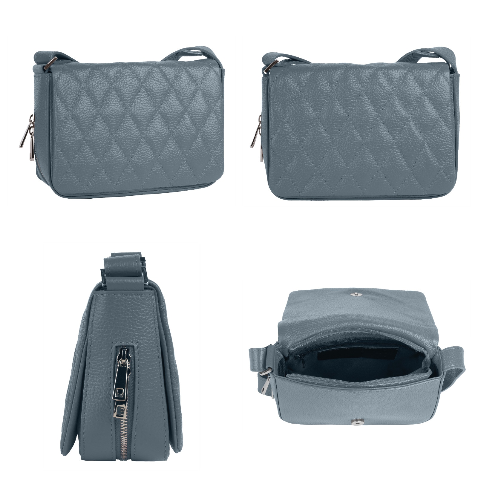 Cluty Henkeltasche, echt Leder, Made in Italy