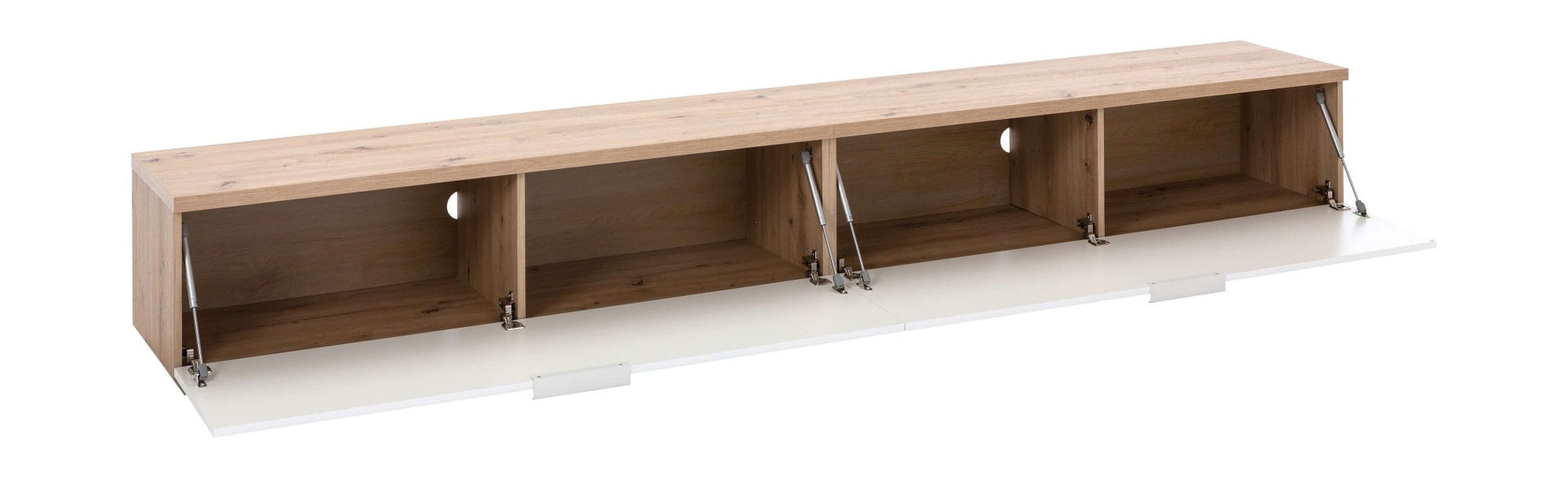 Composad Lowboard »Mundi, Lowboard, TV-Schrank, TV-Board, Fernsehschrank«, (1 St.), mit 2 Klapptüren hochglanz lackiert