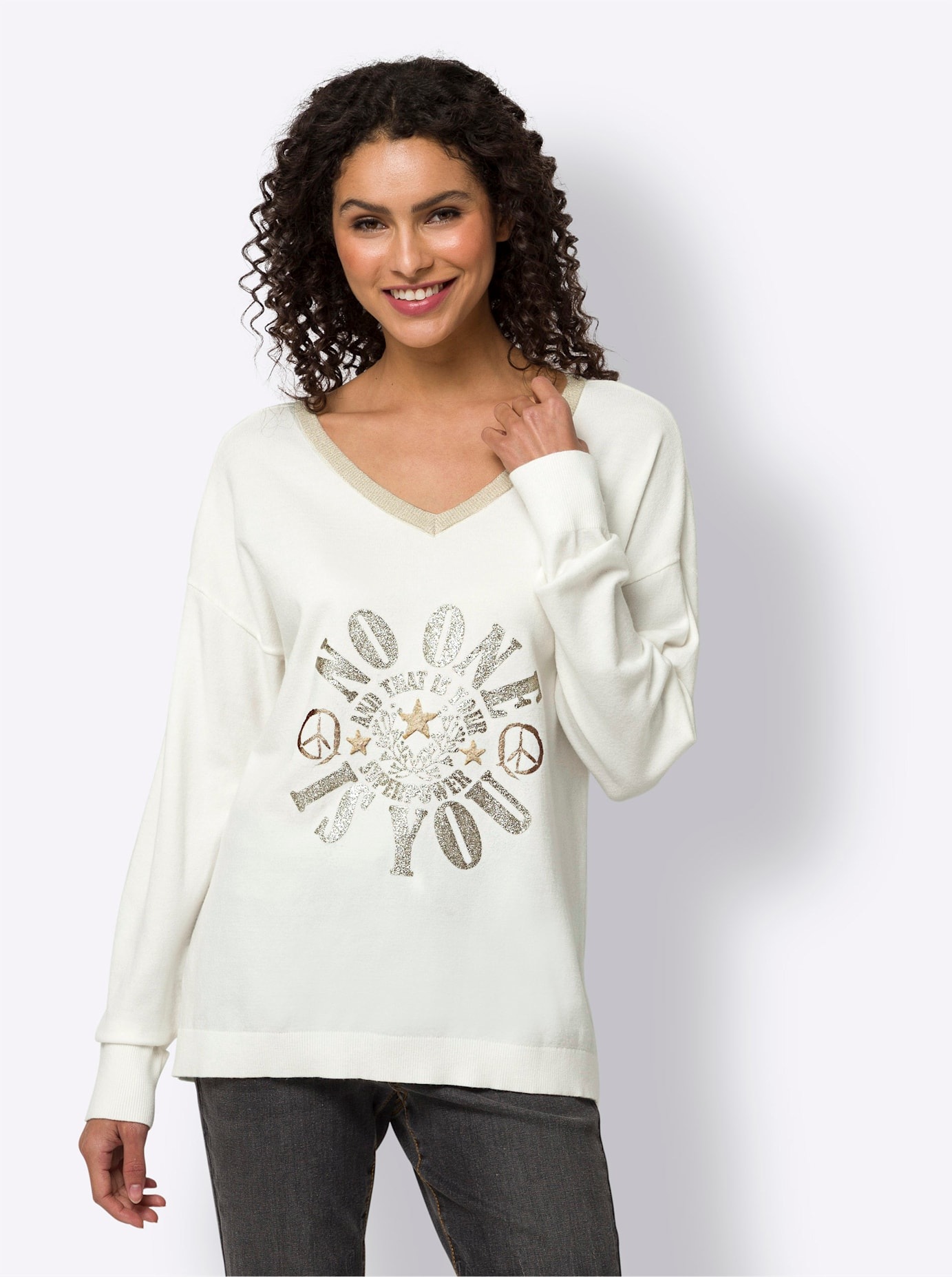 heine V-Ausschnitt-Pullover "Pullover" günstig online kaufen