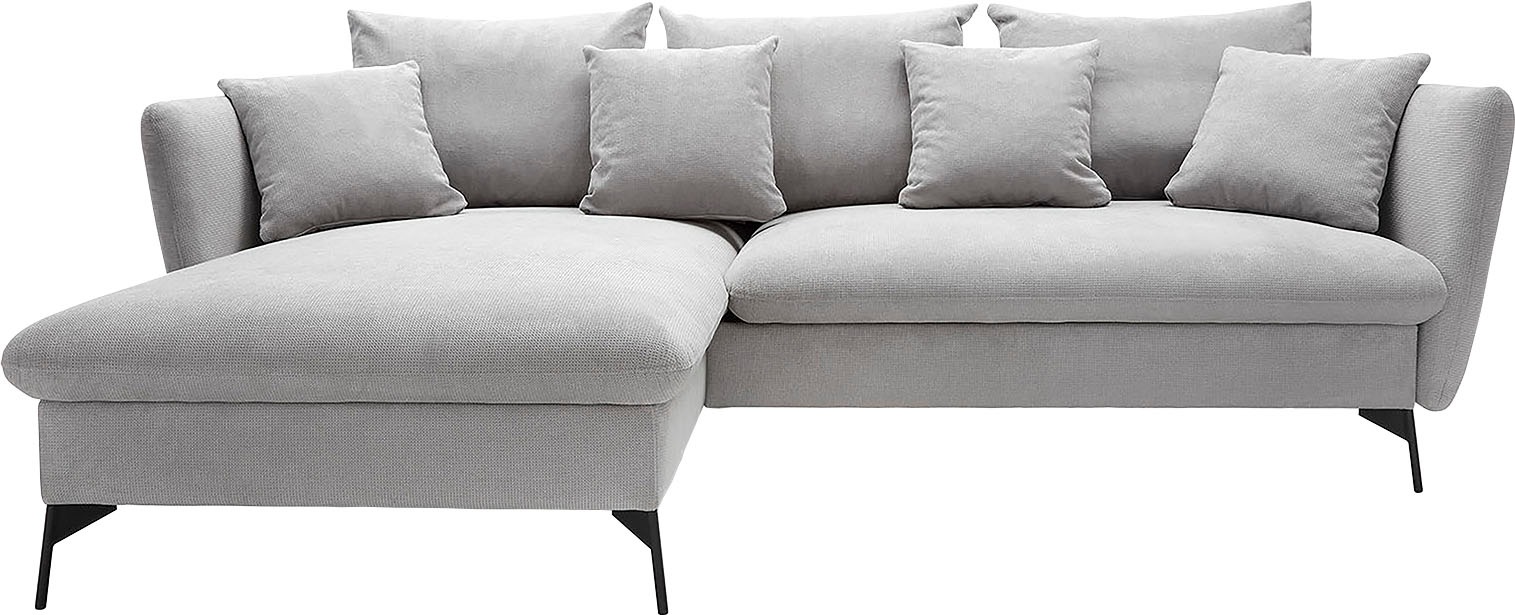 OTTO home Ecksofa "LIVORNO,258 cm, L-Form," Schlaffunktion u. Bettkasten (1 günstig online kaufen