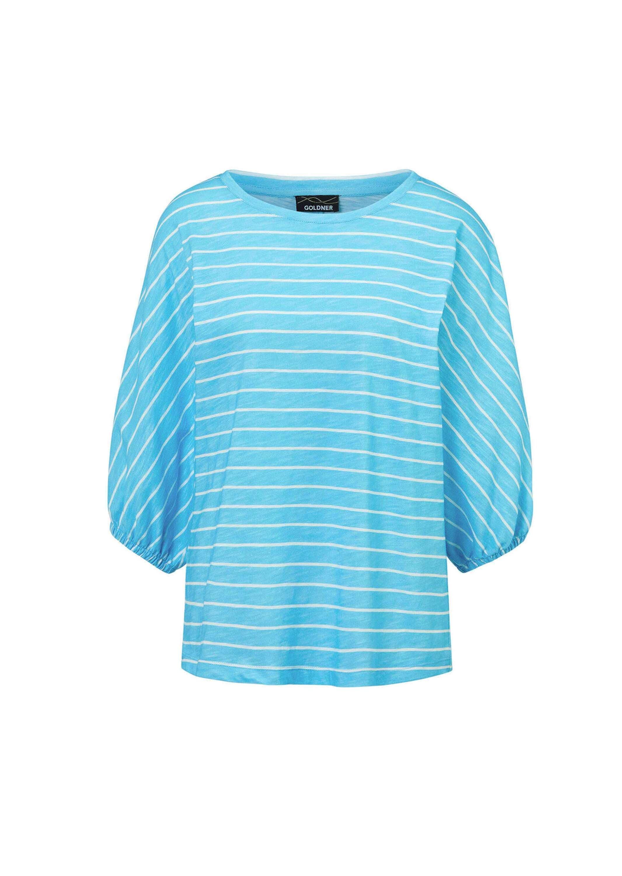 GOLDNER Kurzarmshirt "Kurzgröße Shirt aus Effektgarn" günstig online kaufen