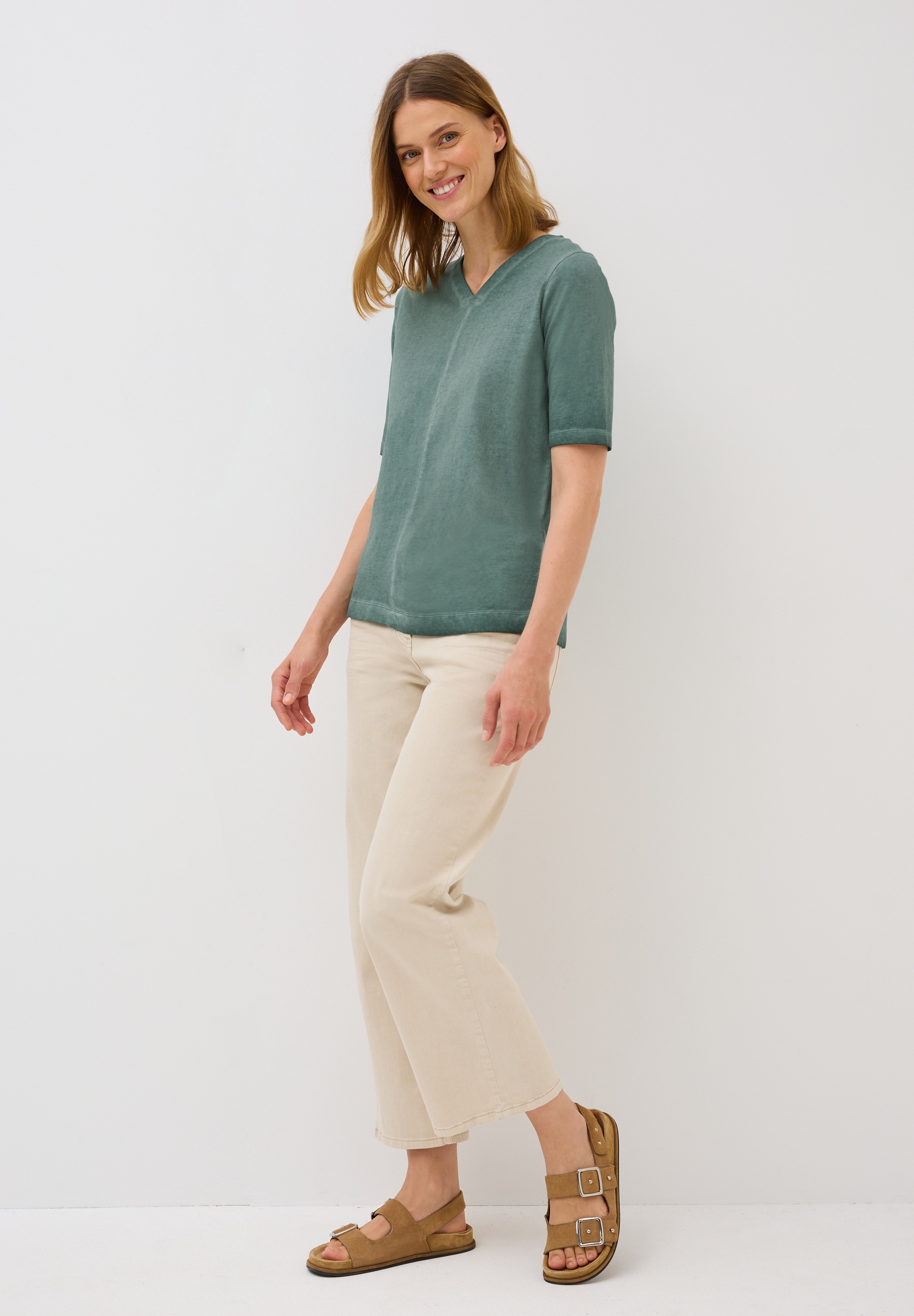 Thumbnail - Cecil V-Shirt aus reiner Baumwolle