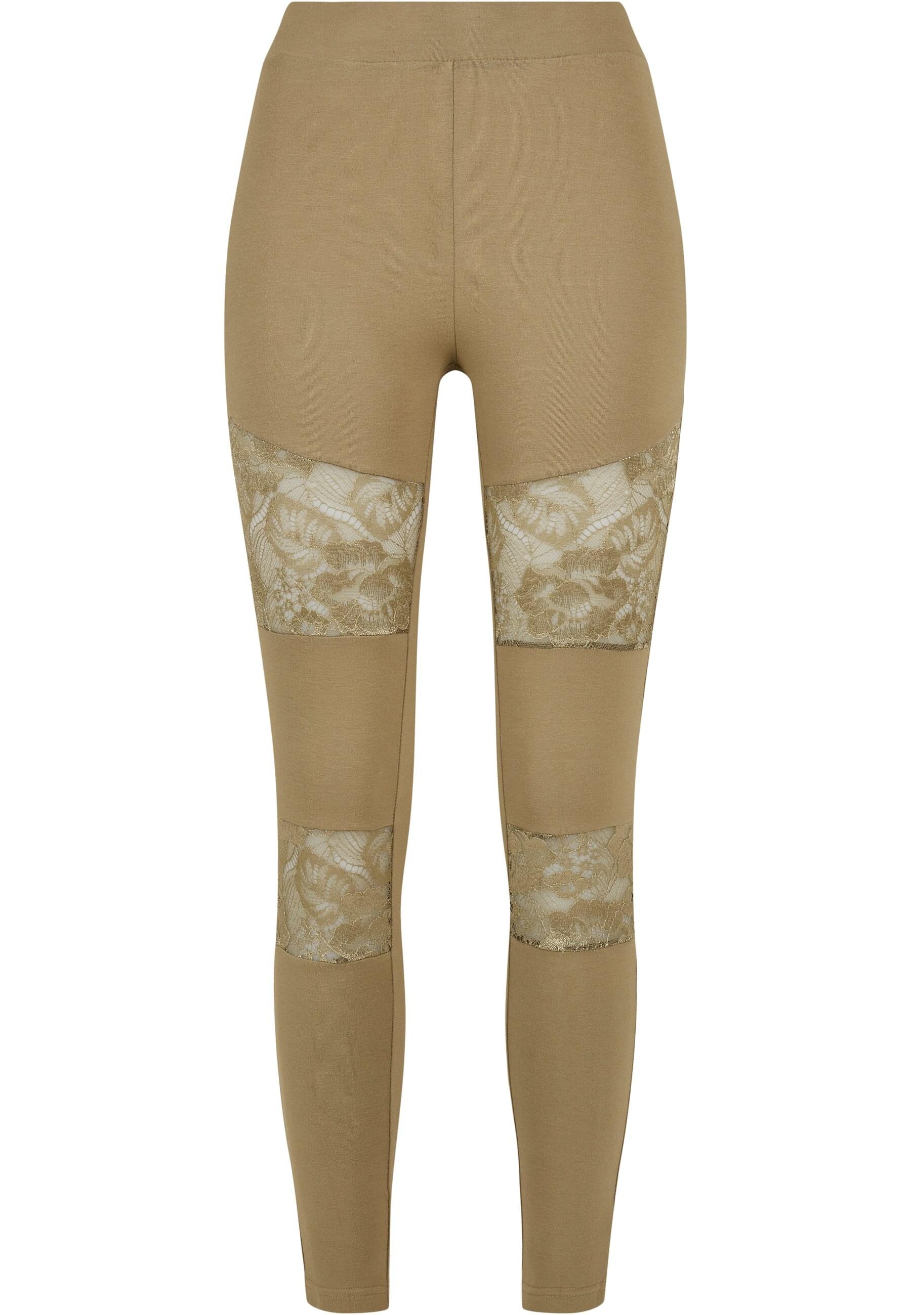 URBAN CLASSICS Leggings "Urban Classics Damen Ladies Laces Inset Leggings" günstig online kaufen