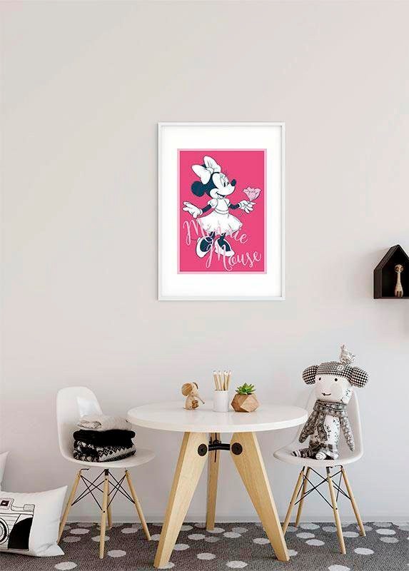 Komar Bild »Minnie Mouse Girlie«, Disney, (1 St.), Wandbild zur Dekoration im Kinderzimmer - ohne Rahmen