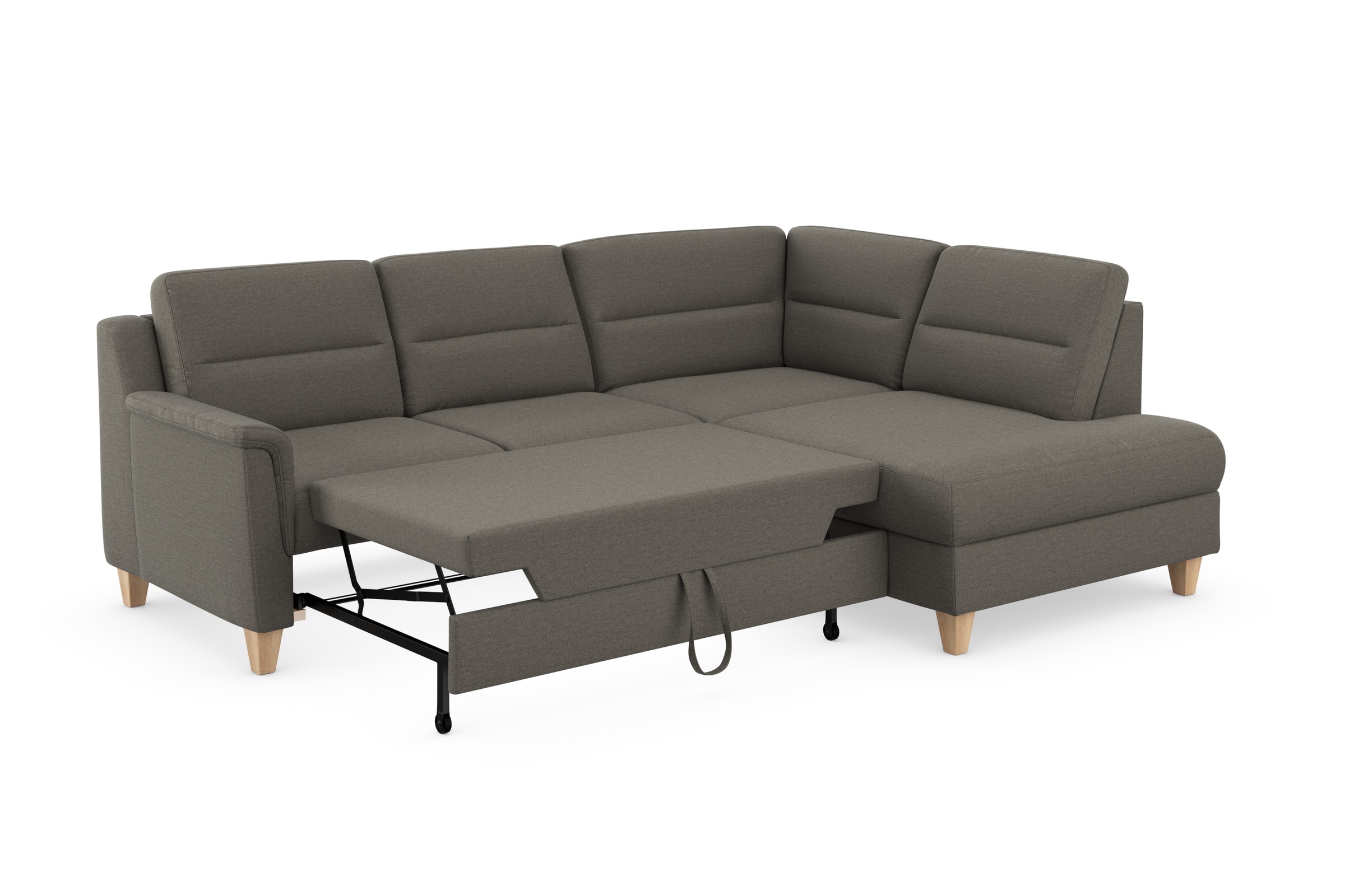 sit&more Ecksofa »Farö L-Form«, inklusive Federkern, wahlweise mit Bettfunktion und Bettkasten