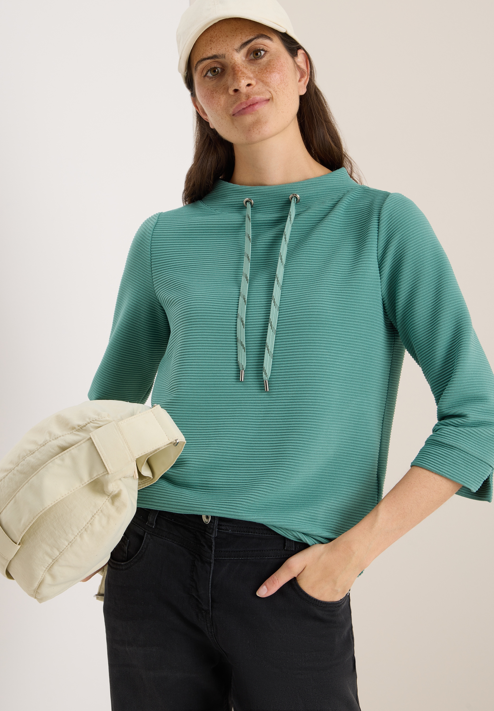 Cecil Sweatshirt mit 3/4-Ärmeln günstig online kaufen