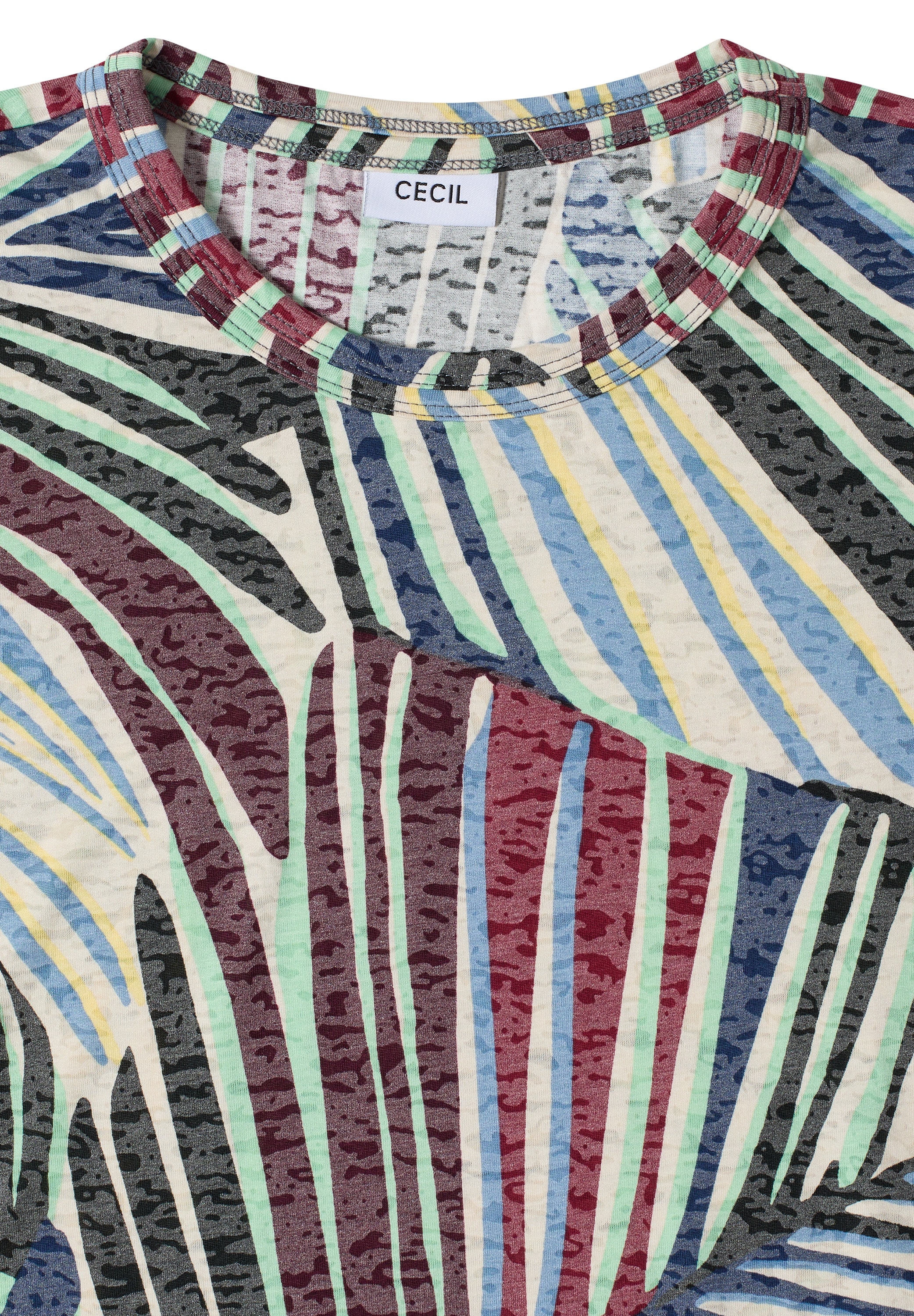 Cecil Print-Shirt mit allover Print