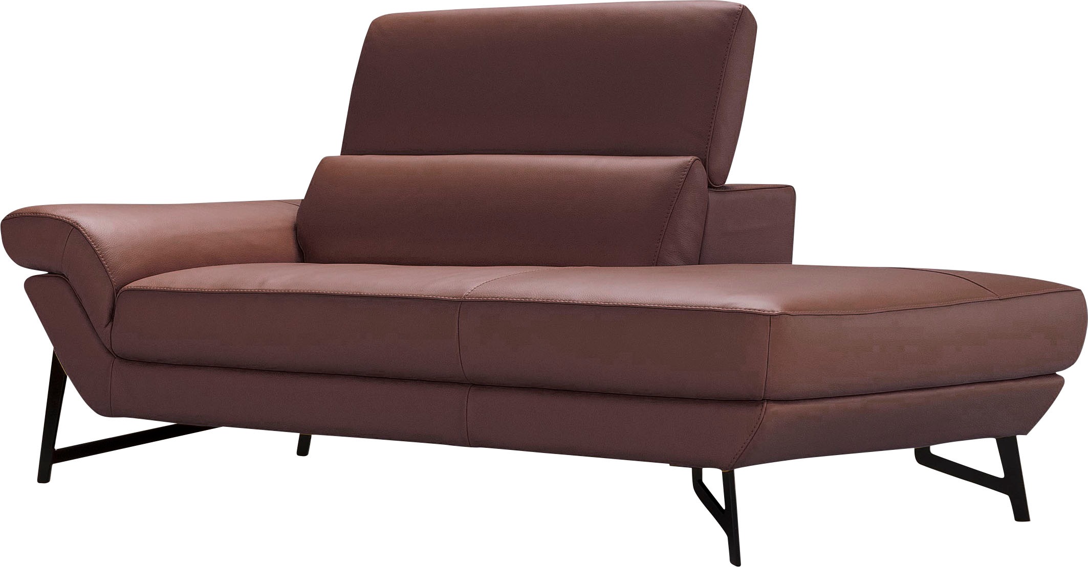 Egoitaliano Ottomane »Narcisa, Designsofa«, mit verstellbarer Kopfstütze, Solitärmöbel als Blickfang