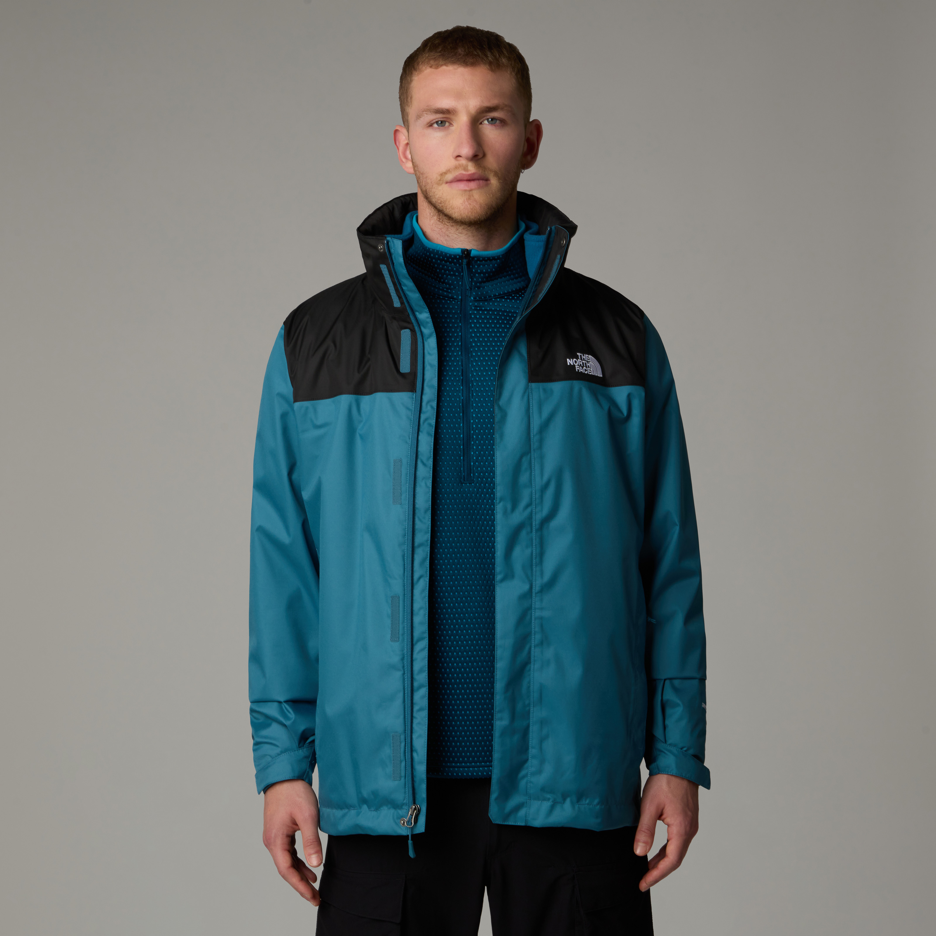 The North Face 3-in-1-Funktionsjacke "M EVOLVE II TRICLIMATE JACKET - EU" mit Reißverschlüssen, atmungsaktiv, wasserdicht, winddicht
