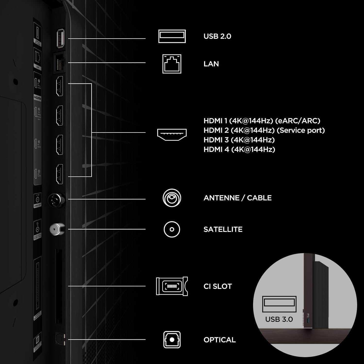 TCL LED-Fernseher »75X11L« 189 cm/75 ″ IMAX Enhanced, Filmmaker Mode,,  Apple Airplay 2