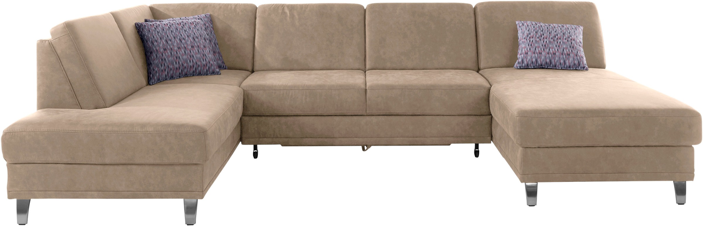 sit&more Wohnlandschaft »Clio U-Form«, wahlweise mit Bettfunktion und Bettkasten, inklusive Federkern