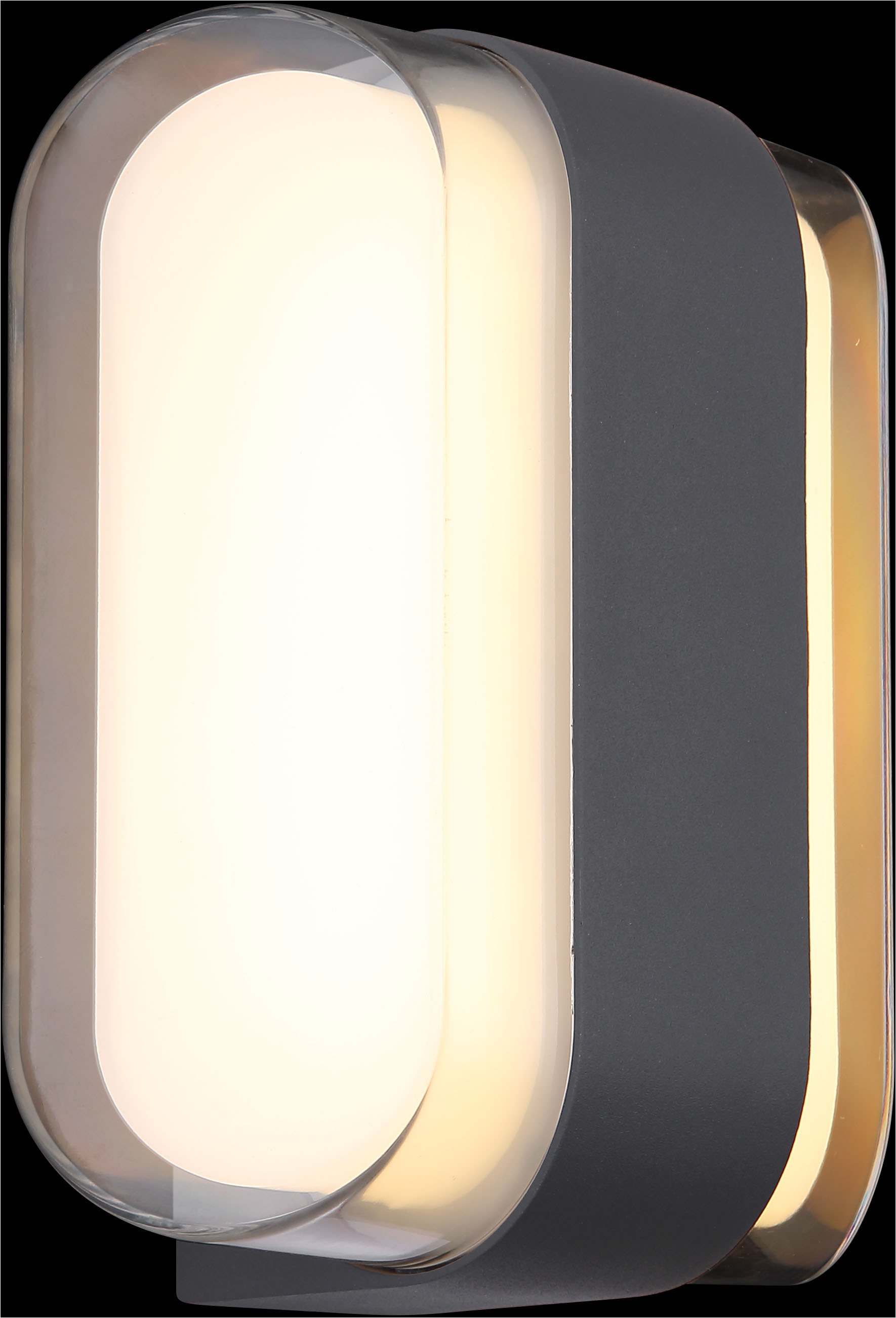 GLOBO LIGHTING LED Außen-Wandleuchte »PLIXON«, Leuchtmittel LED-Modul | LED fest integriert, Außenbereich/IP54/3000K/Kunststoff opal/anthrazit