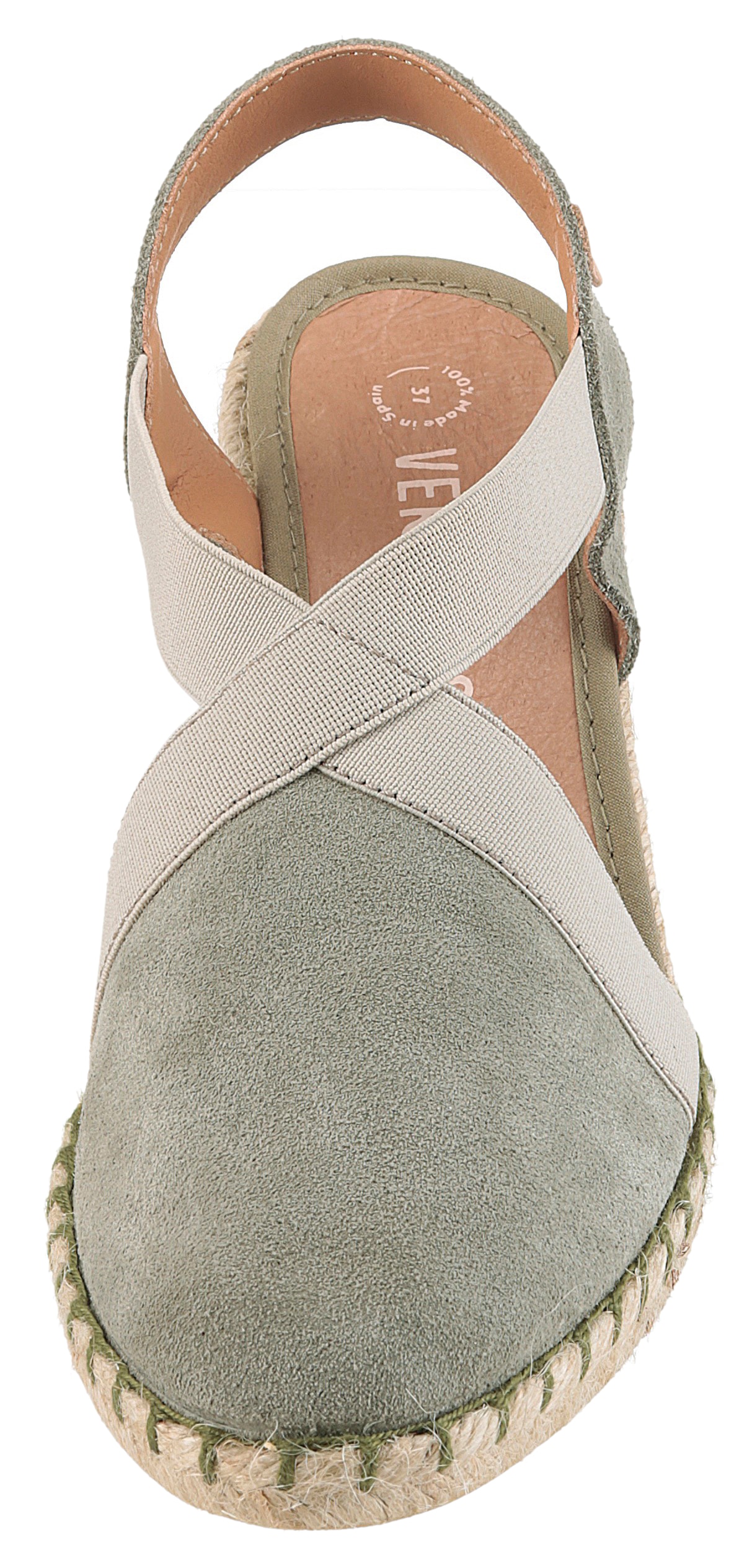 VERBENAS Keilsandalette »Milena Serraje«, Sommerschuh, Riemchensandale, Urlaubschuh, Keilabsatz mit Juterahmen