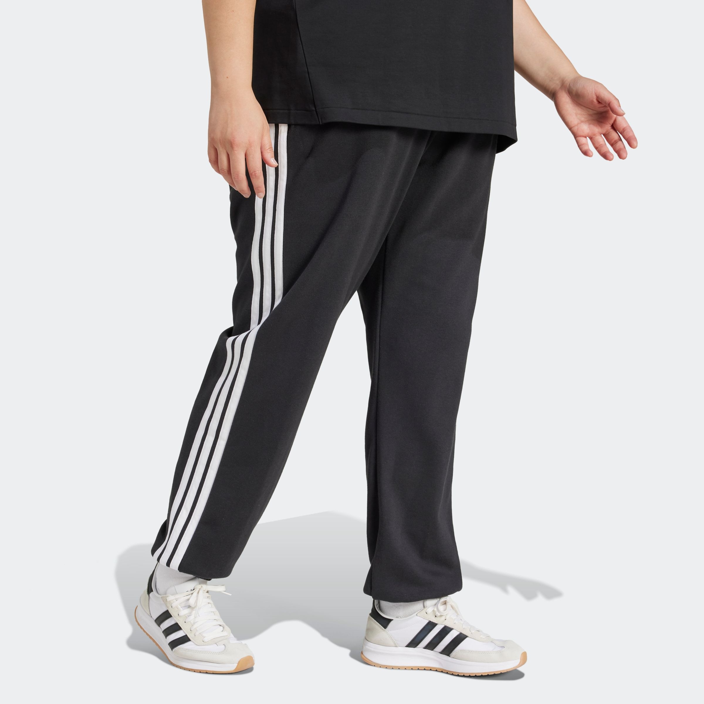 adidas Sportswear Sporthose "ESSENTIALS 3-STREIFEN FRENCH TERRY CUFFED" günstig online kaufen