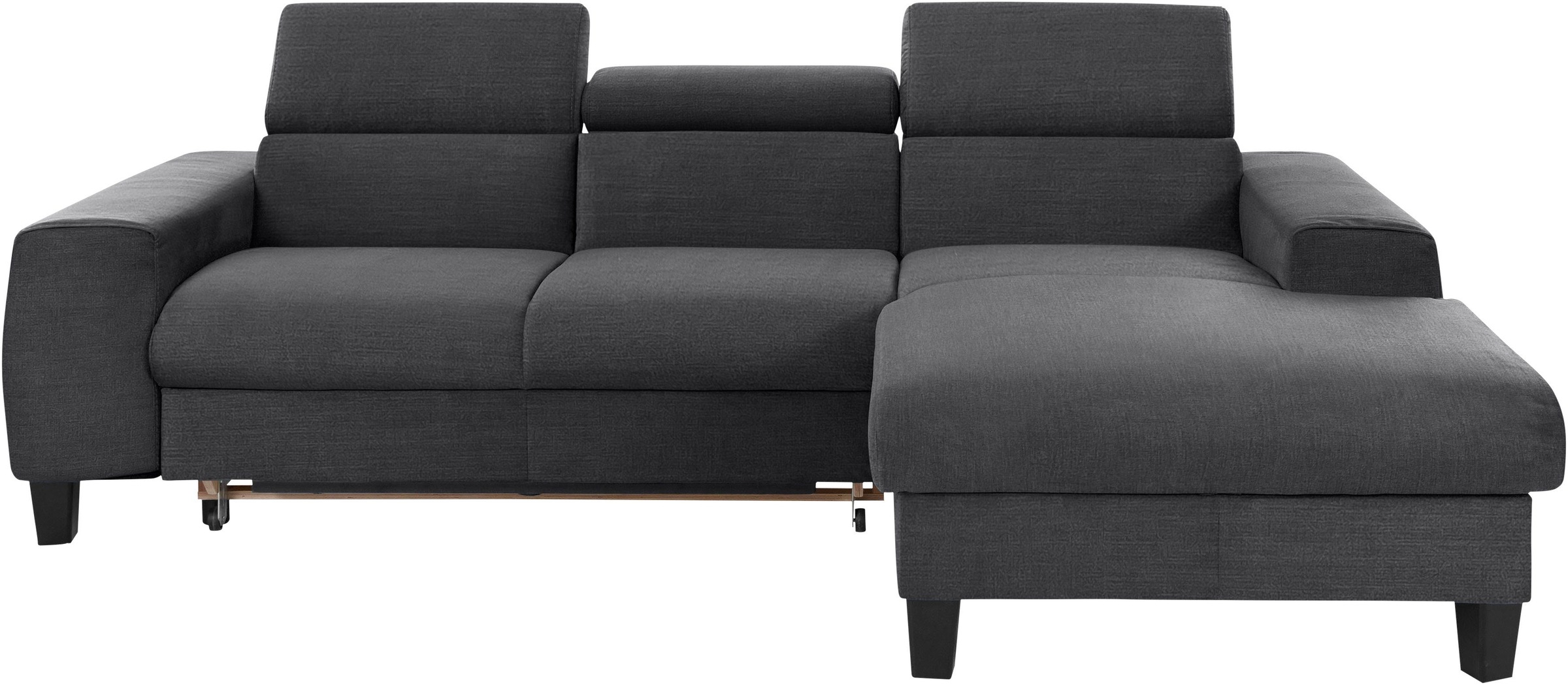 COTTA Polstergarnitur »Morven L-Form«, (Set), Set bestehend aus: Ecksofa mit Kopfteilverstellung & Hocker