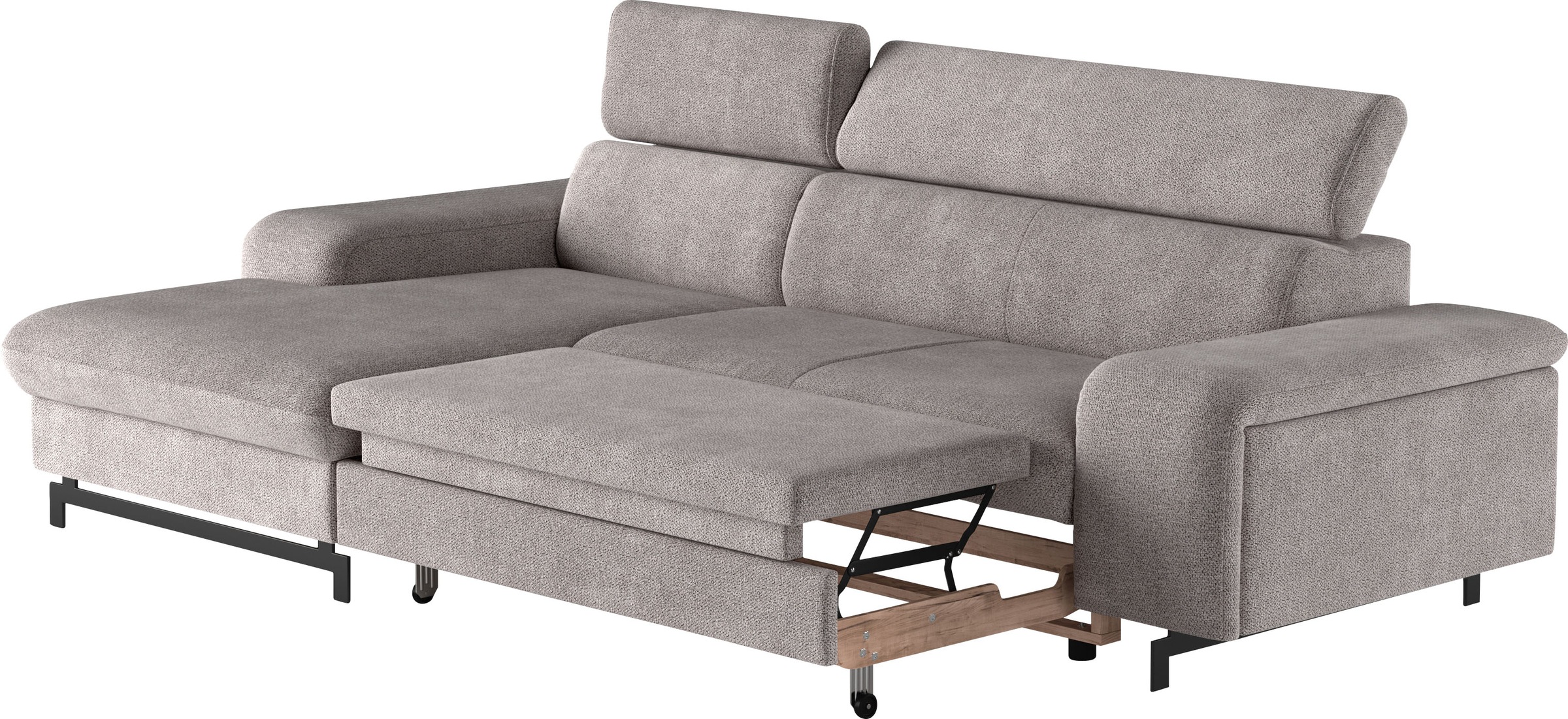 COTTA Ecksofa »Emma L-Form«, mit Kopfteilverstellung, wahlweise mit Bettfunktion & Bettkasten