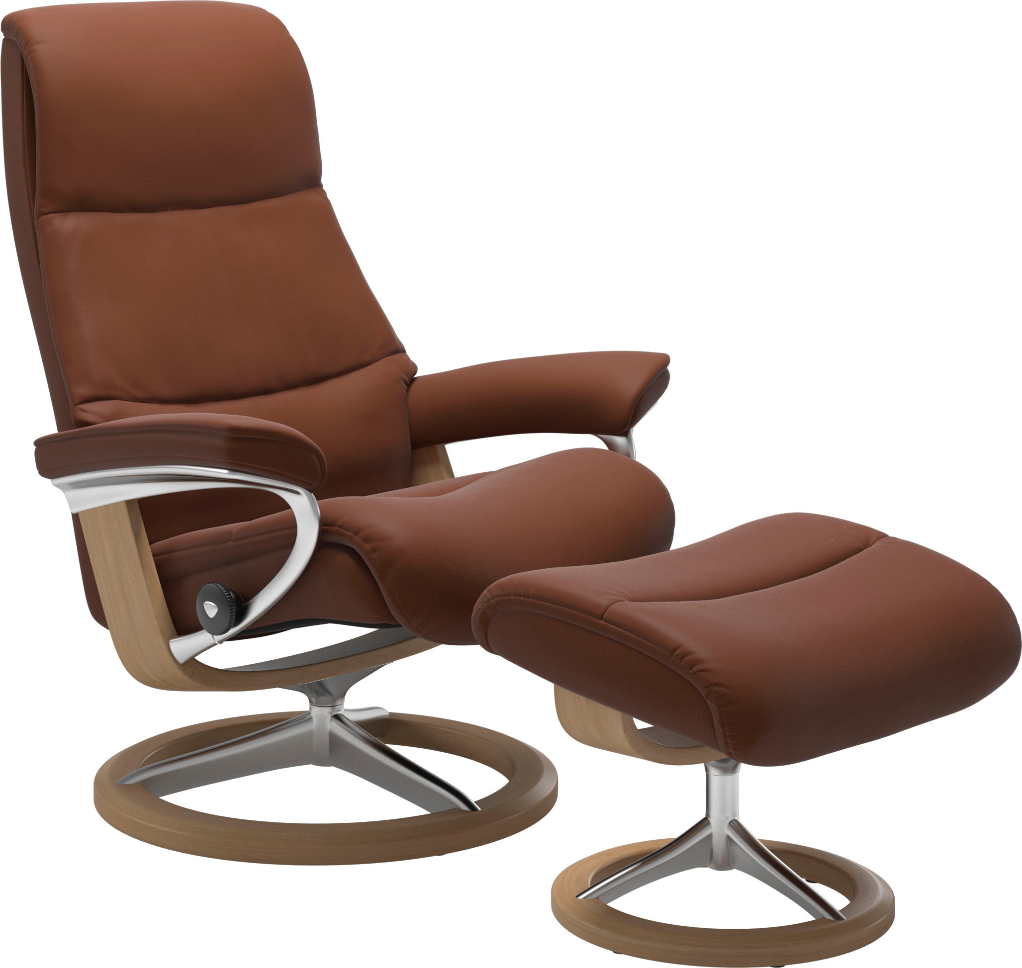 Stressless Relaxsessel "View" mit Signature Base, Größe M,Gestell Eiche